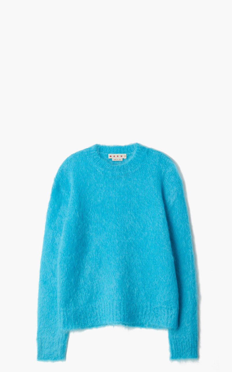 Marni Crewneck L/S Knit Sweater Turquoise