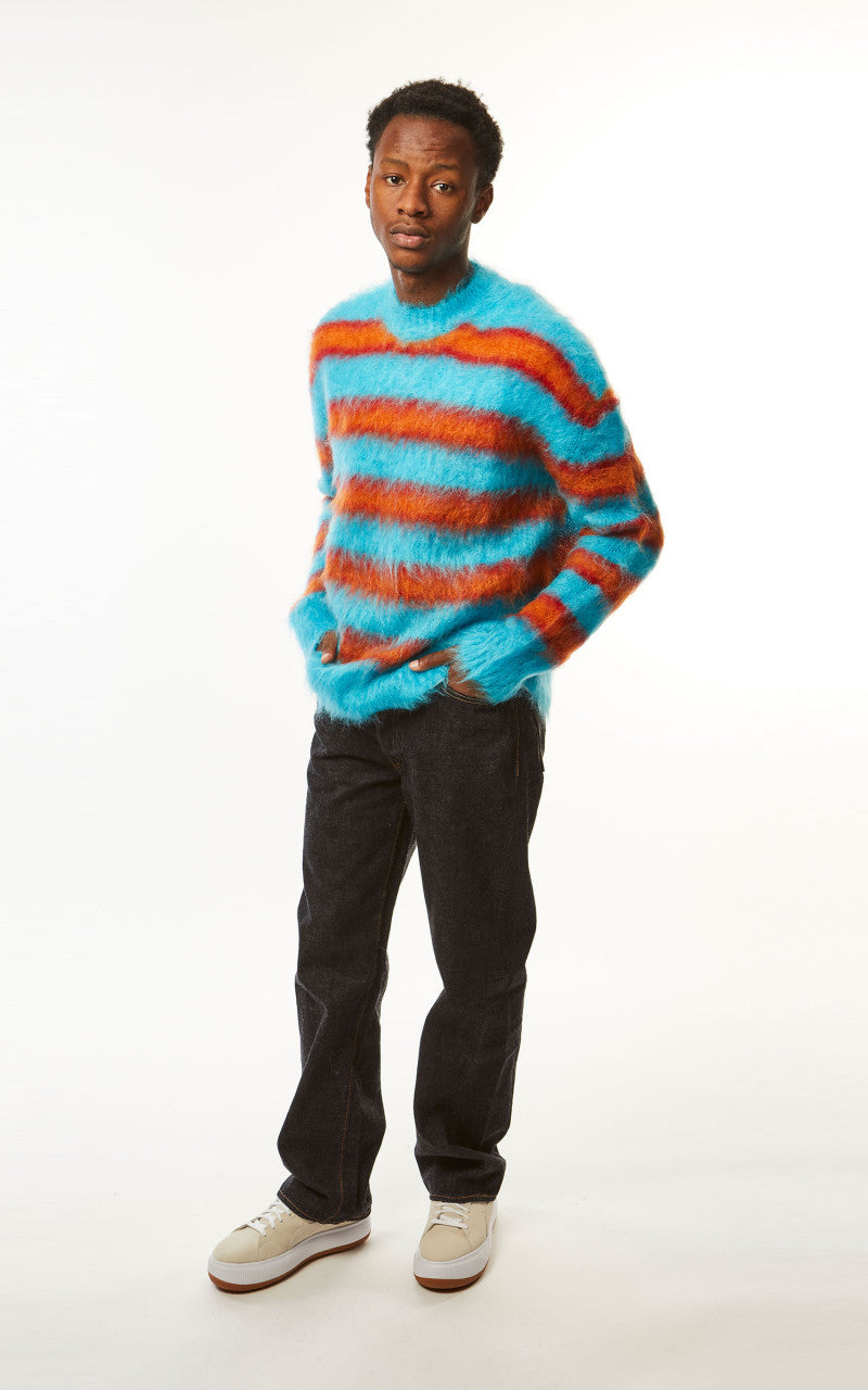 Marni Fuzzy Wuzzy Brushed Mohair Sweater Turquoise