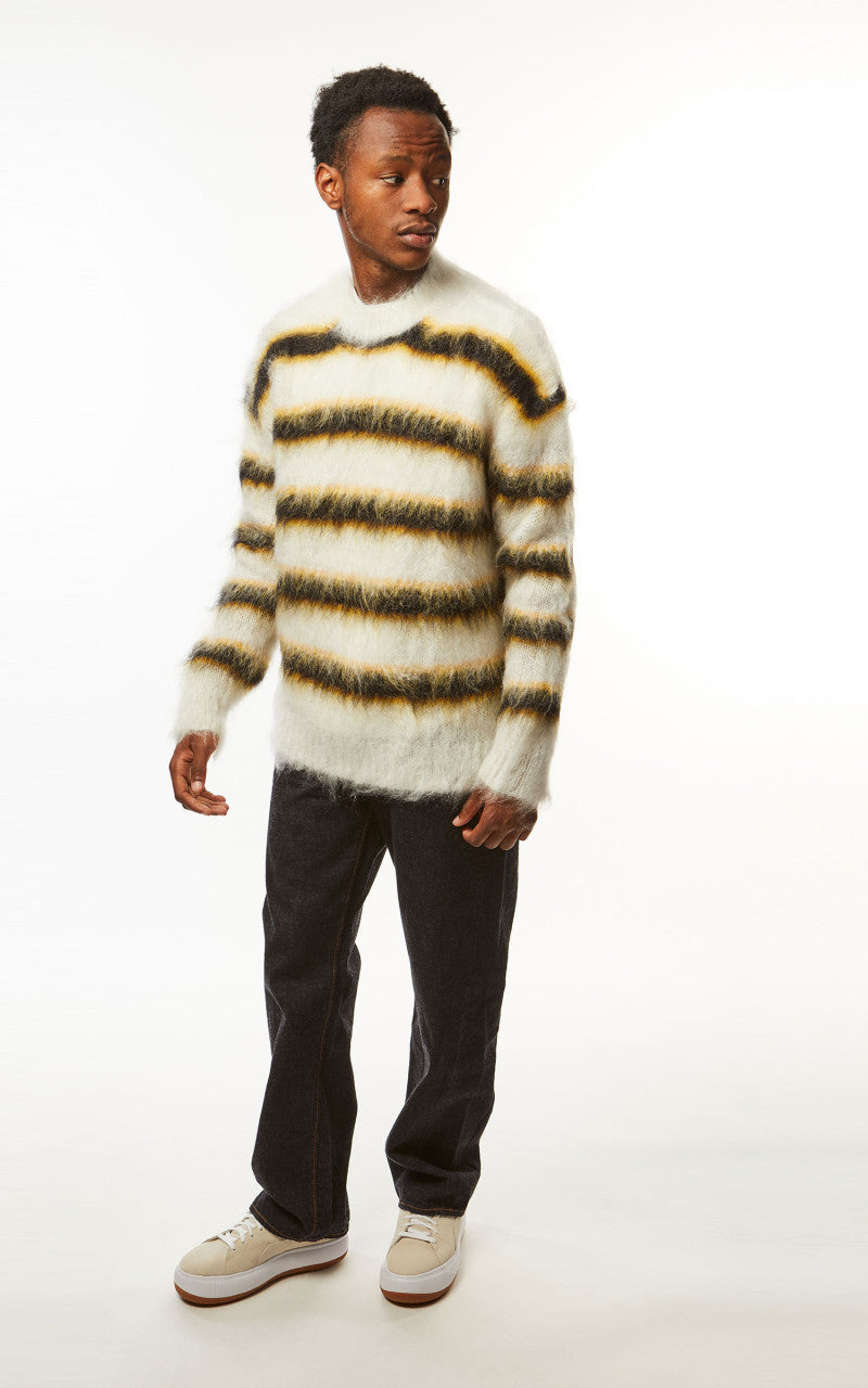 Marni Fuzzy Wuzzy Brushed Mohair Sweater Lilly White