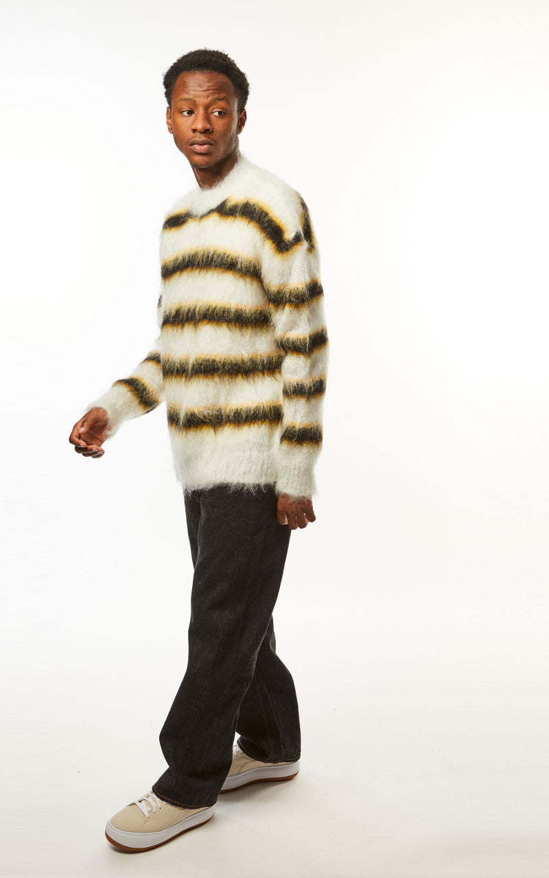 Marni Fuzzy Wuzzy Brushed Mohair Sweater Lilly White