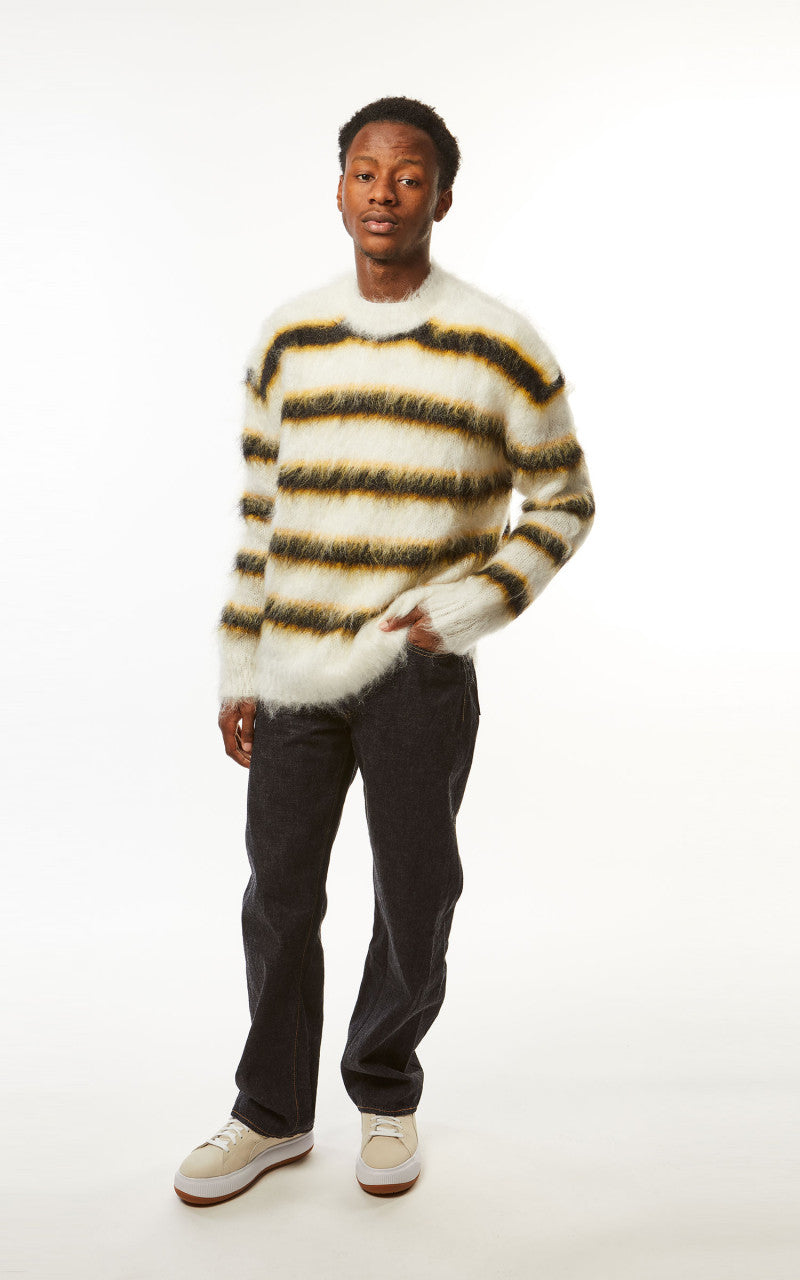 Marni Fuzzy Wuzzy Brushed Mohair Sweater Lilly White