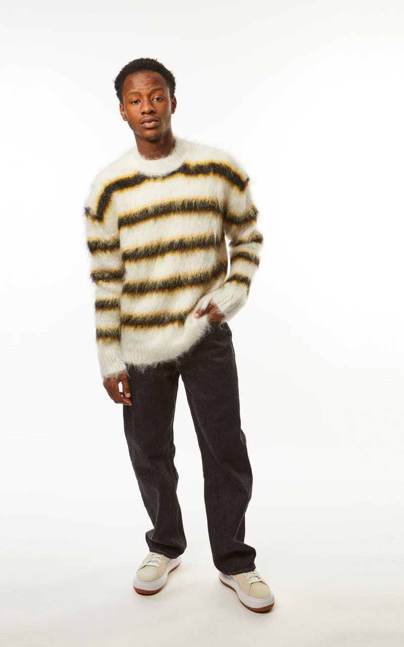 Marni Fuzzy Wuzzy Brushed Mohair Sweater Lilly White