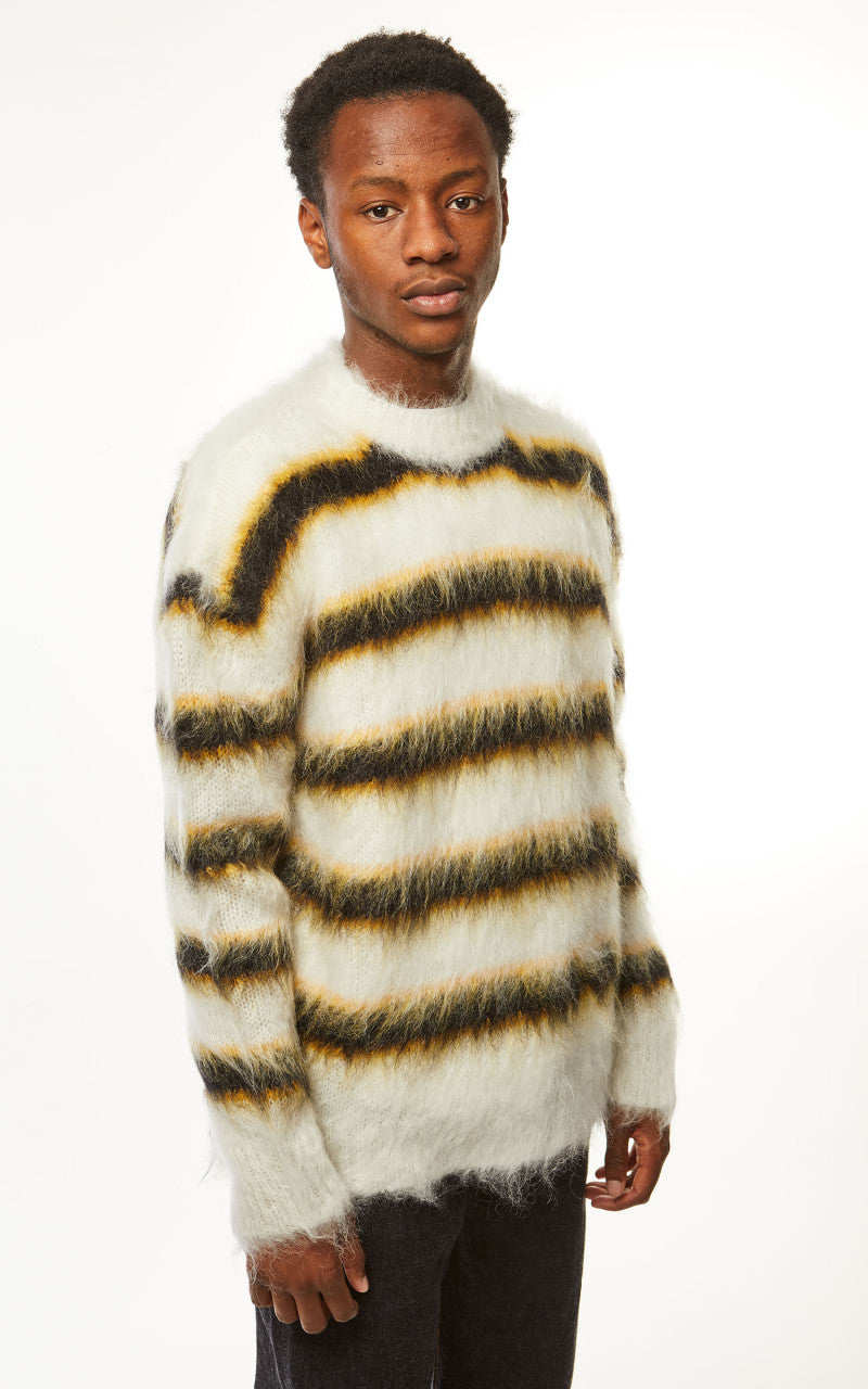 Marni Fuzzy Wuzzy Brushed Mohair Sweater Lilly White