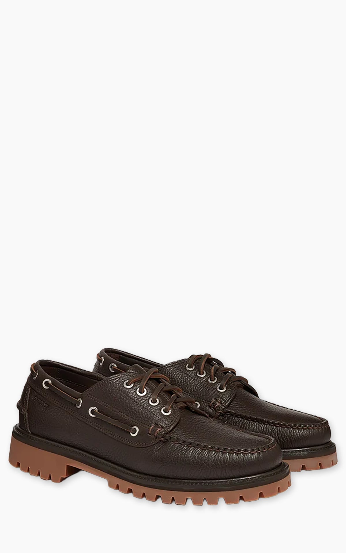 G.H. Bass Ranger Camp Moc Tumbled Leather Dark Brown
