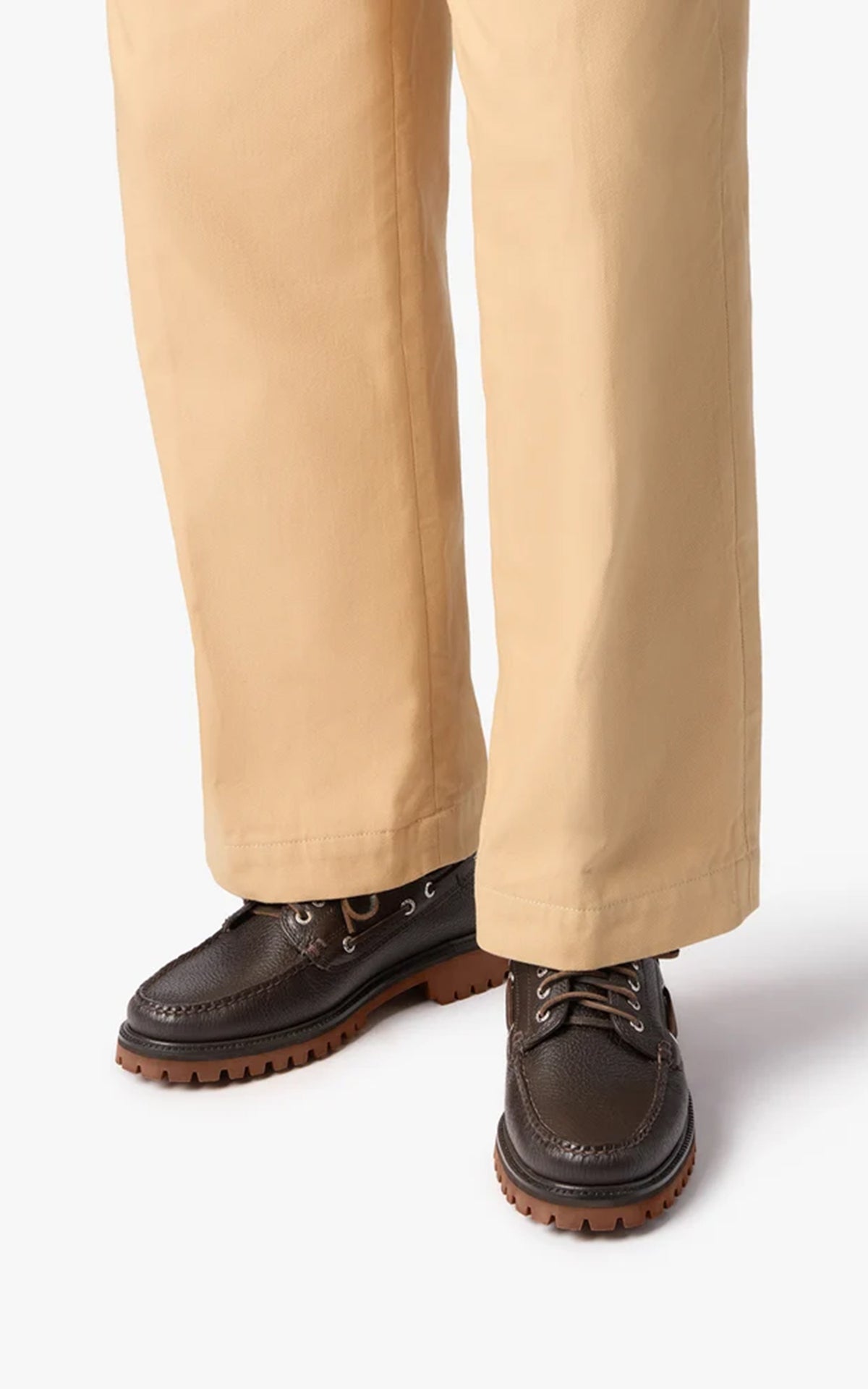 G.H. Bass Ranger Camp Moc Tumbled Leather Dark Brown