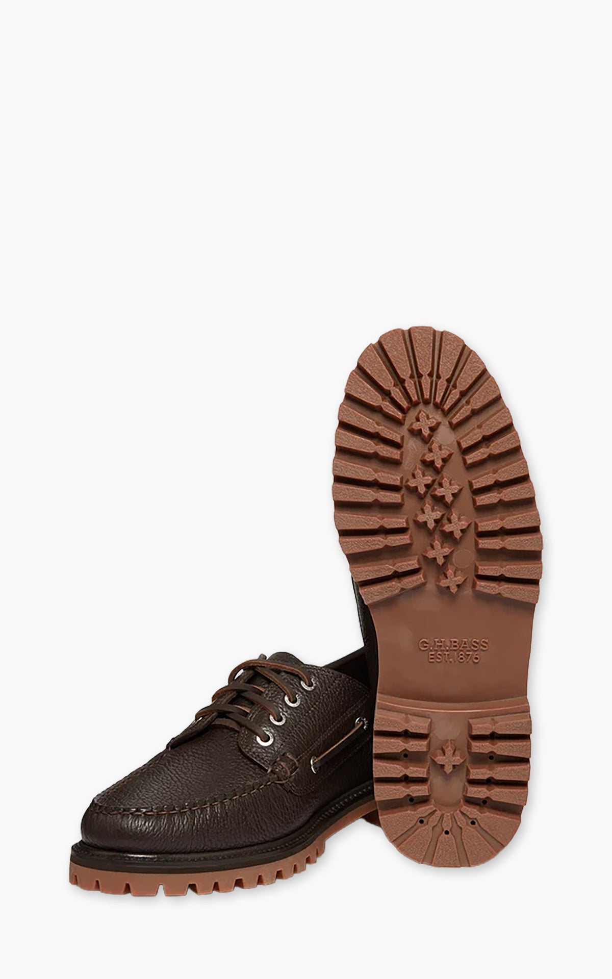 G.H. Bass Ranger Camp Moc Tumbled Leather Dark Brown