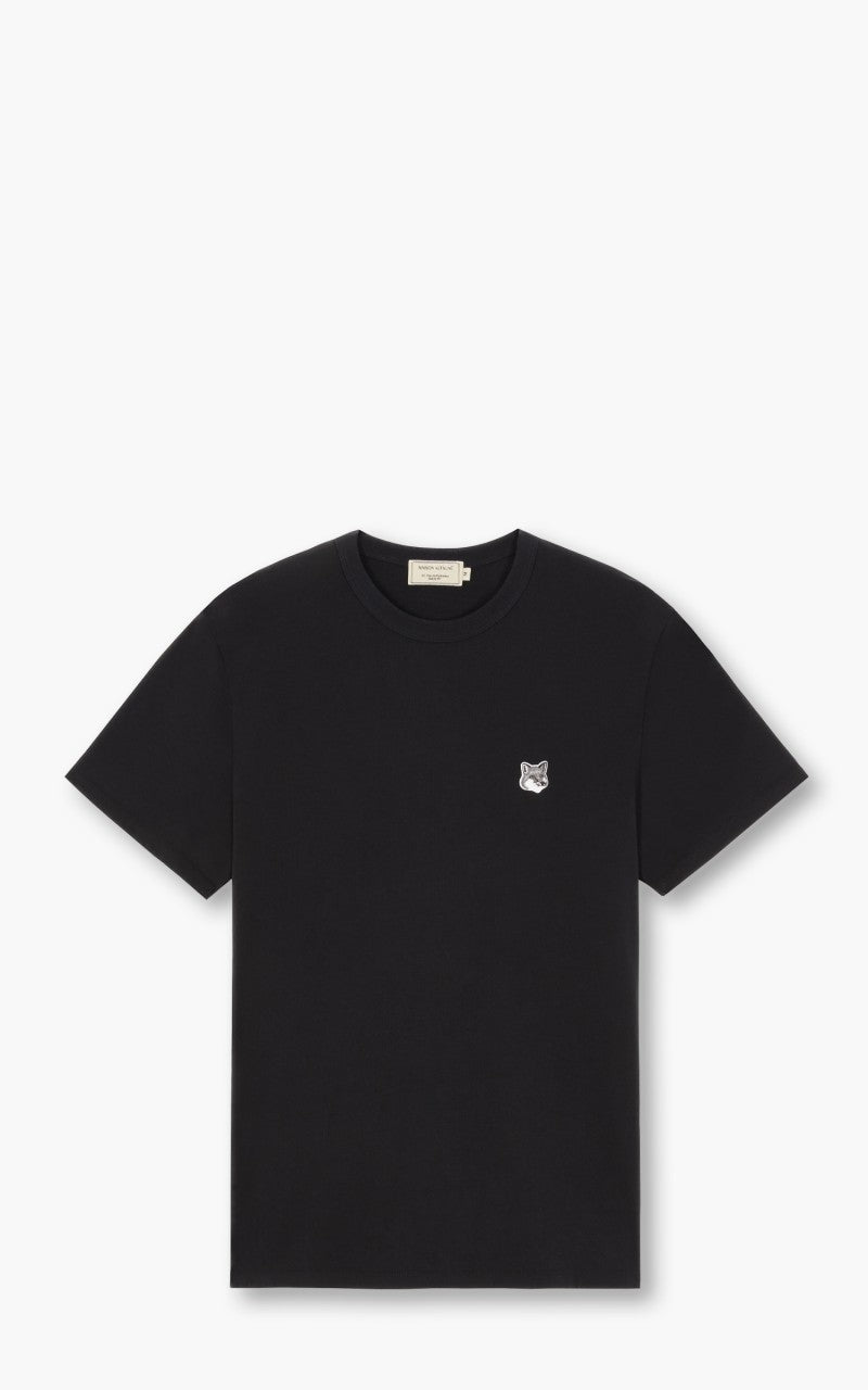 Maison Kitsuné Grey Fox Head Patch T-Shirt Black