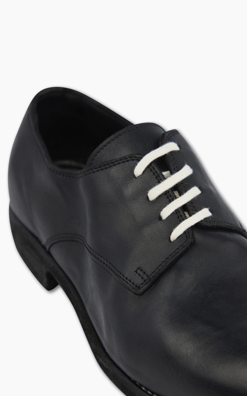 Guidi 112 Leather Ball Derby Shoe Black