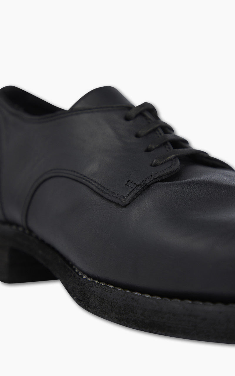 Guidi 79082 Leather Derby Shoe Black