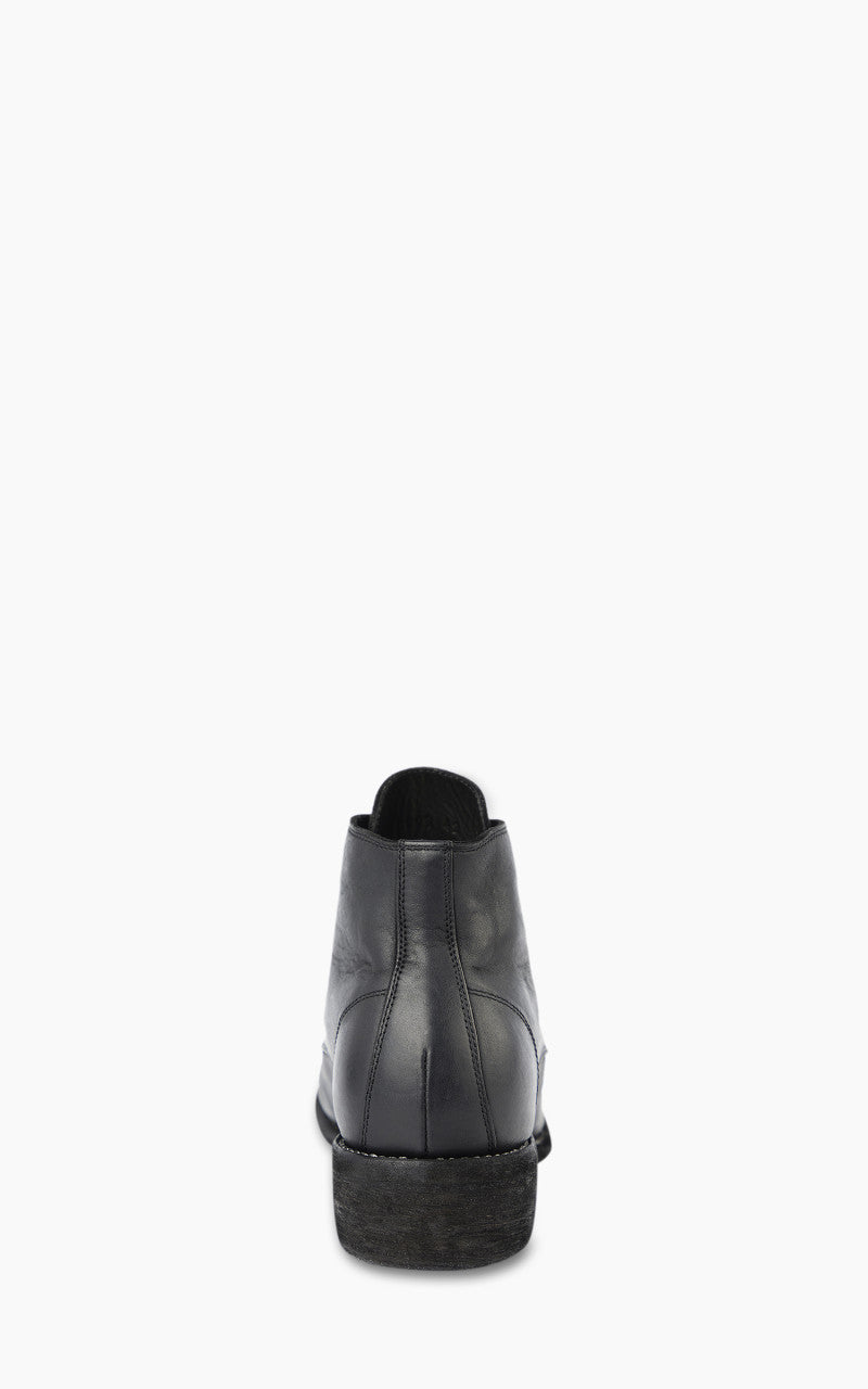 Guidi 793 Leather Laced Up Ankle Boot Black