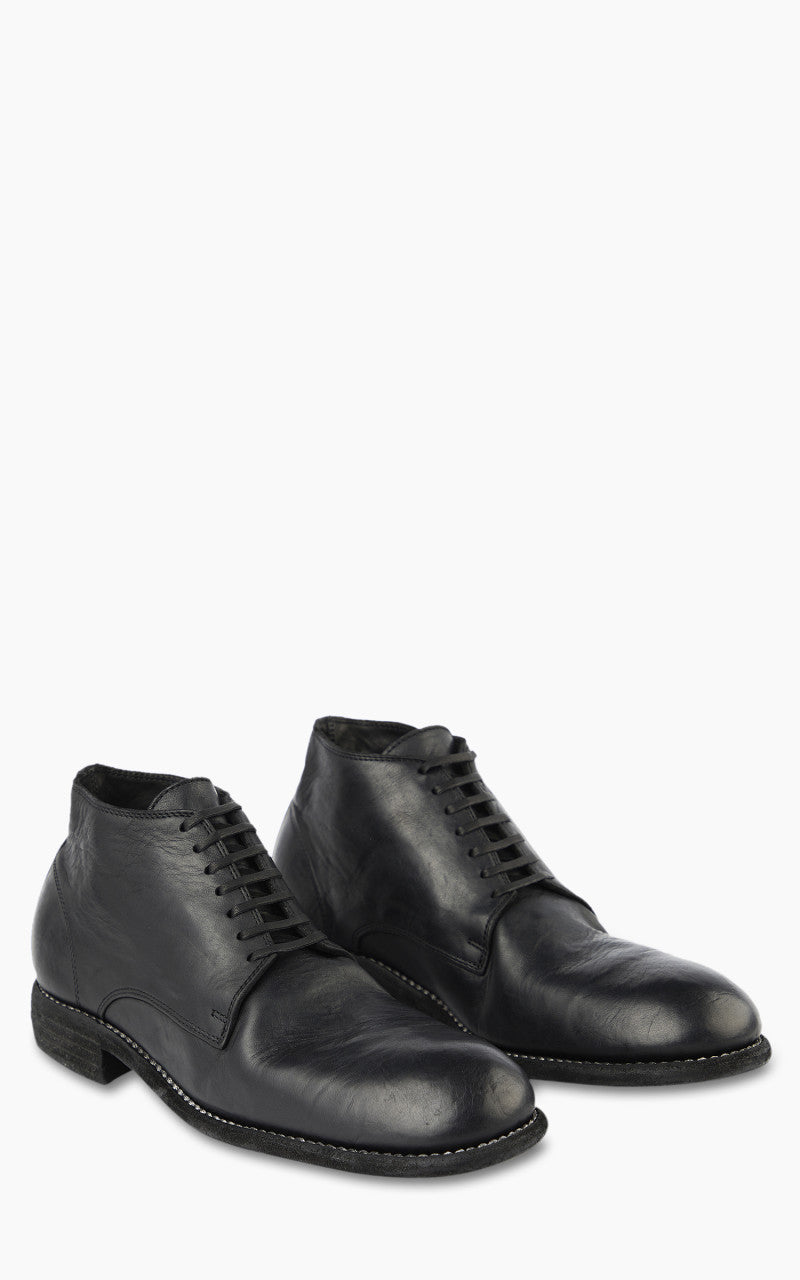 Guidi 994 Leather Desert Ankle Boot Black
