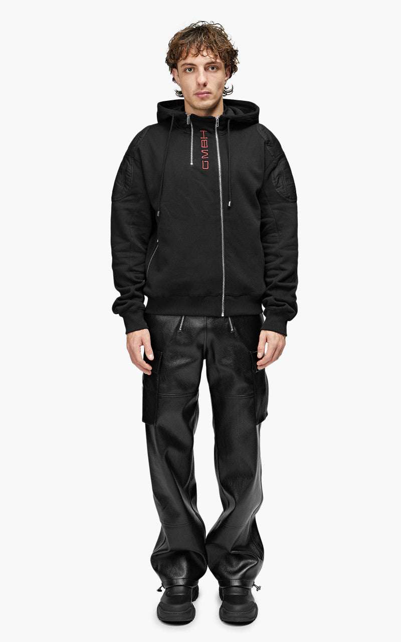 GmbH Murad Jersey Jacket With Extended Collar Black