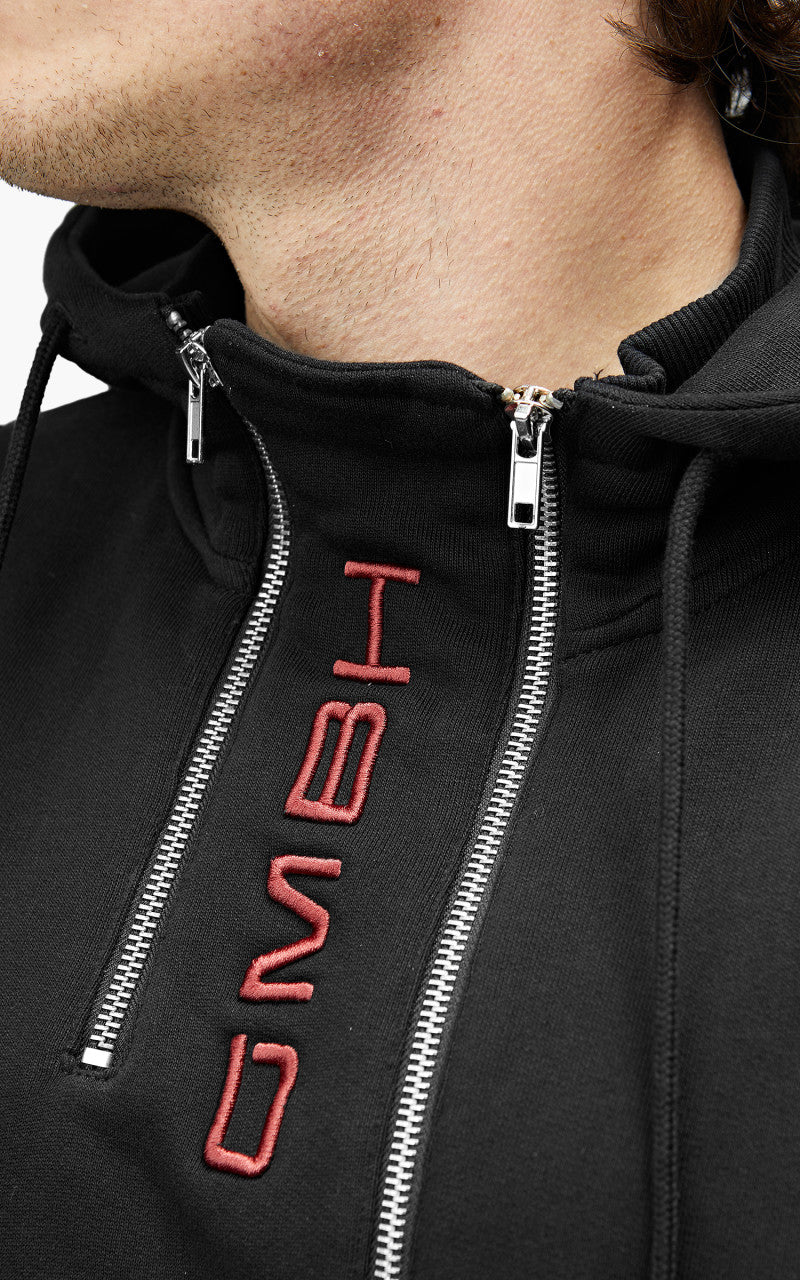 GmbH Murad Jersey Jacket With Extended Collar Black