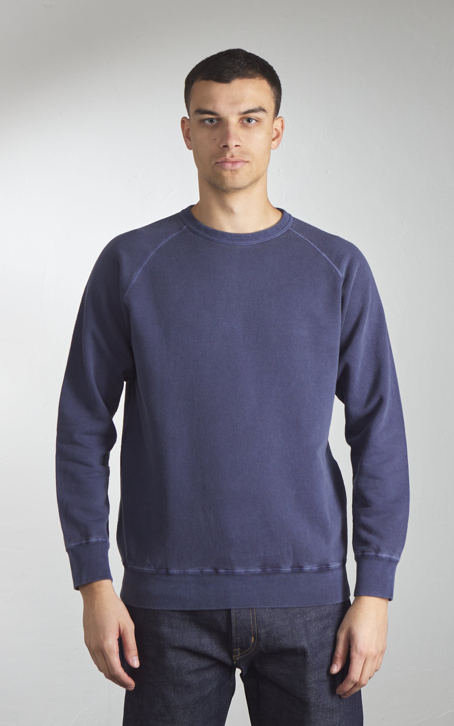 Good On Raglan Crew Sweatshirt P-Navy