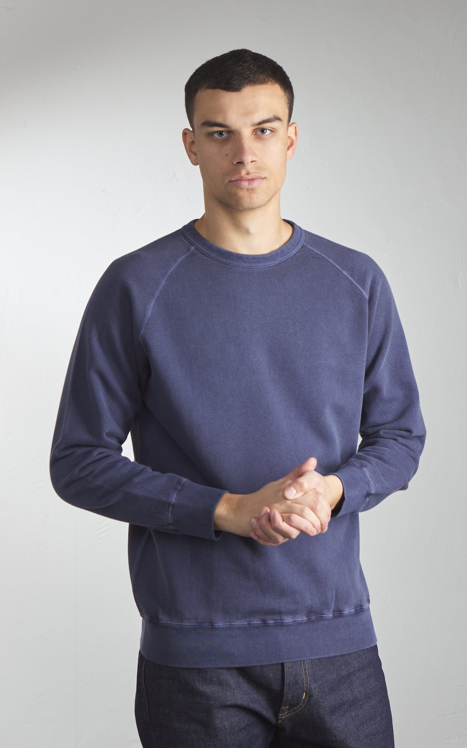 Good On Raglan Crew Sweatshirt P-Navy