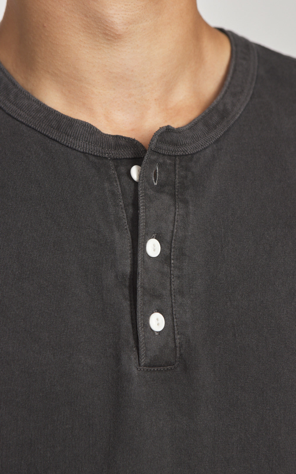 Good On L/S Henley T-Shirt P-Black