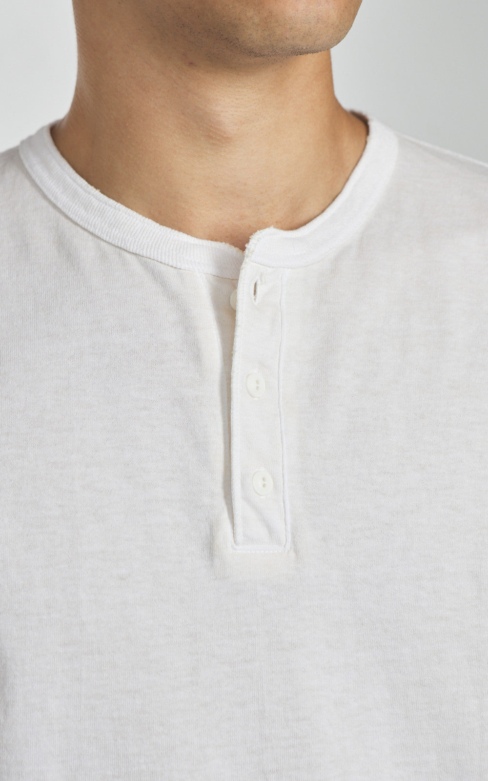 Good On L/S Henley T-Shirt P-Natural