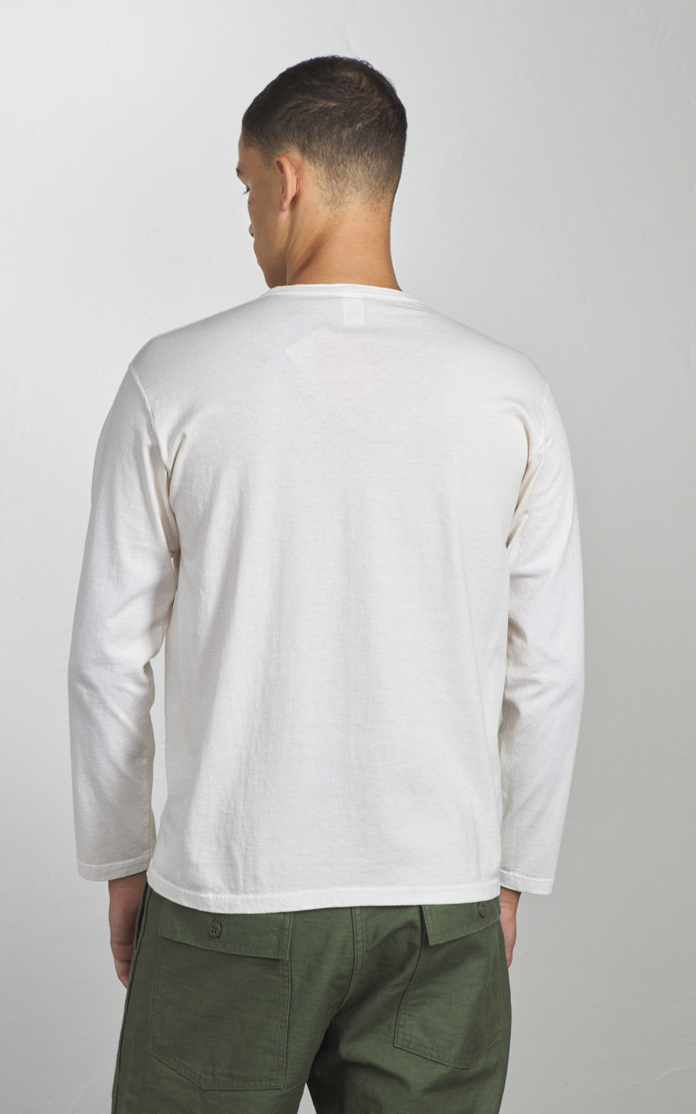 Good On L/S Henley T-Shirt P-Natural