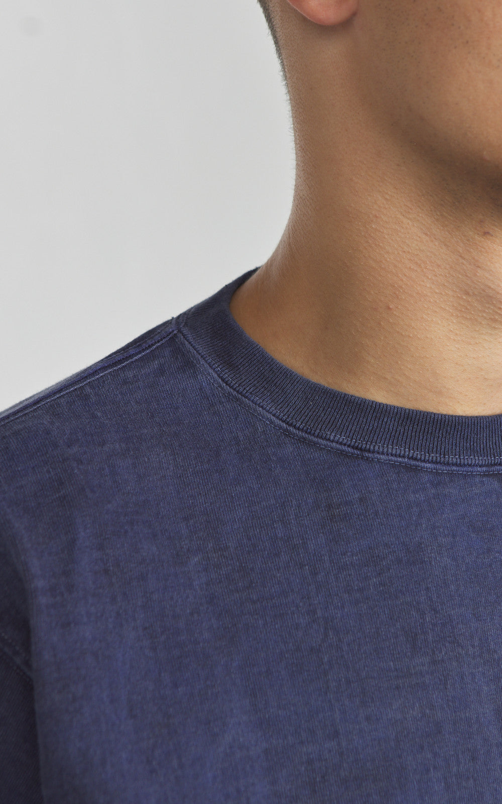 Good On Heavy Jersey L/S Crew T-Shirt P-Navy