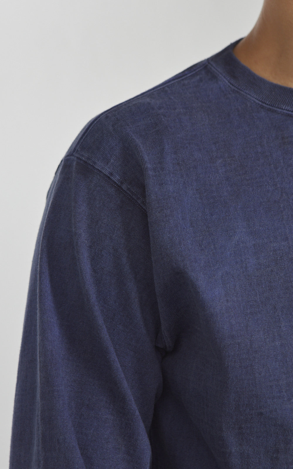 Good On Heavy Jersey L/S Crew T-Shirt P-Navy