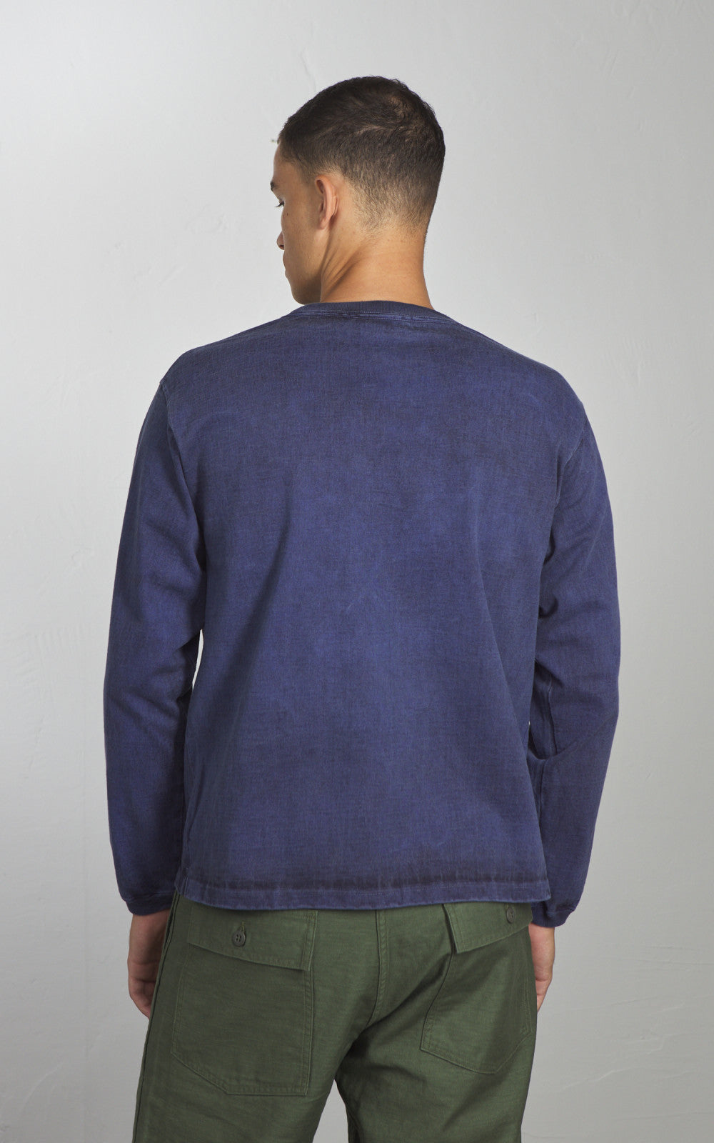 Good On Heavy Jersey L/S Crew T-Shirt P-Navy