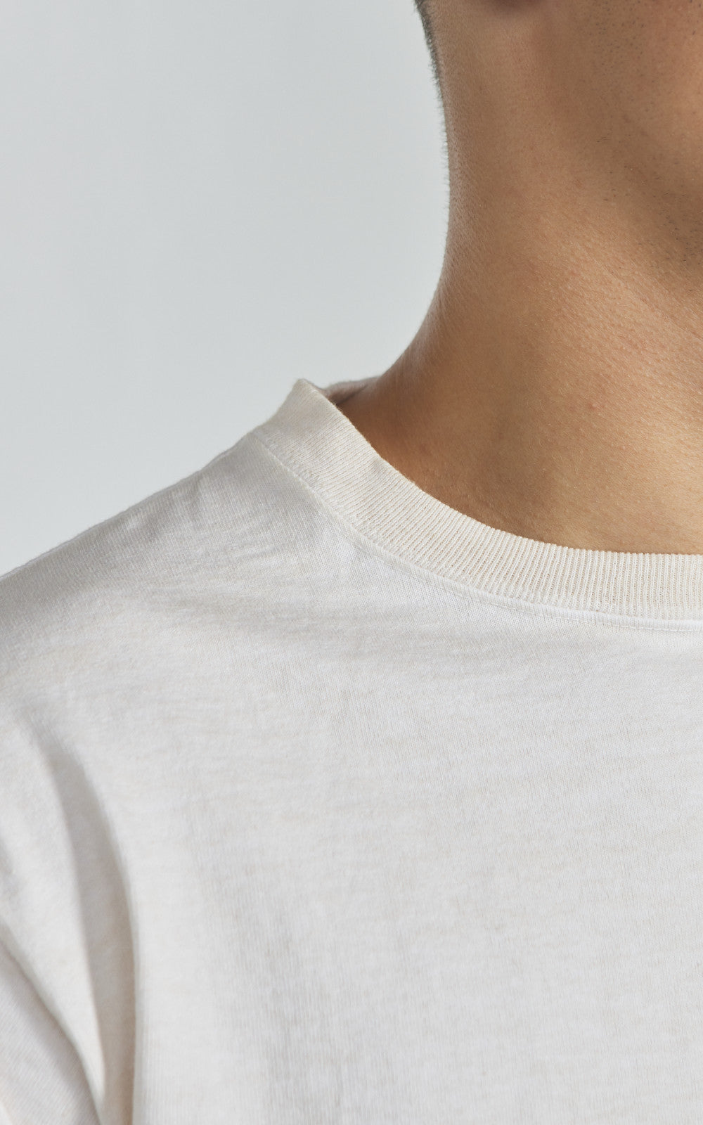 Good On Heavy Jersey L/S Crew T-Shirt P-Natural