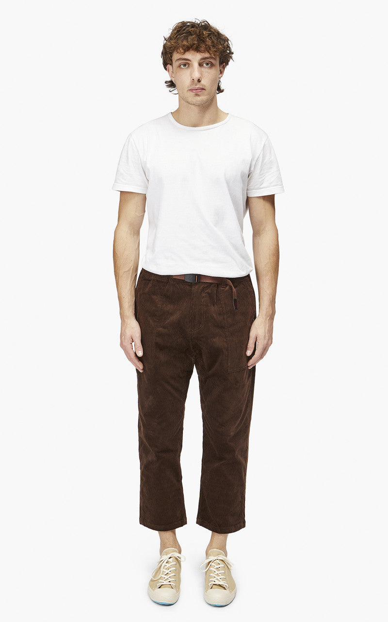 Gramicci Corduroy Loose Tapered Pants Dark Brown
