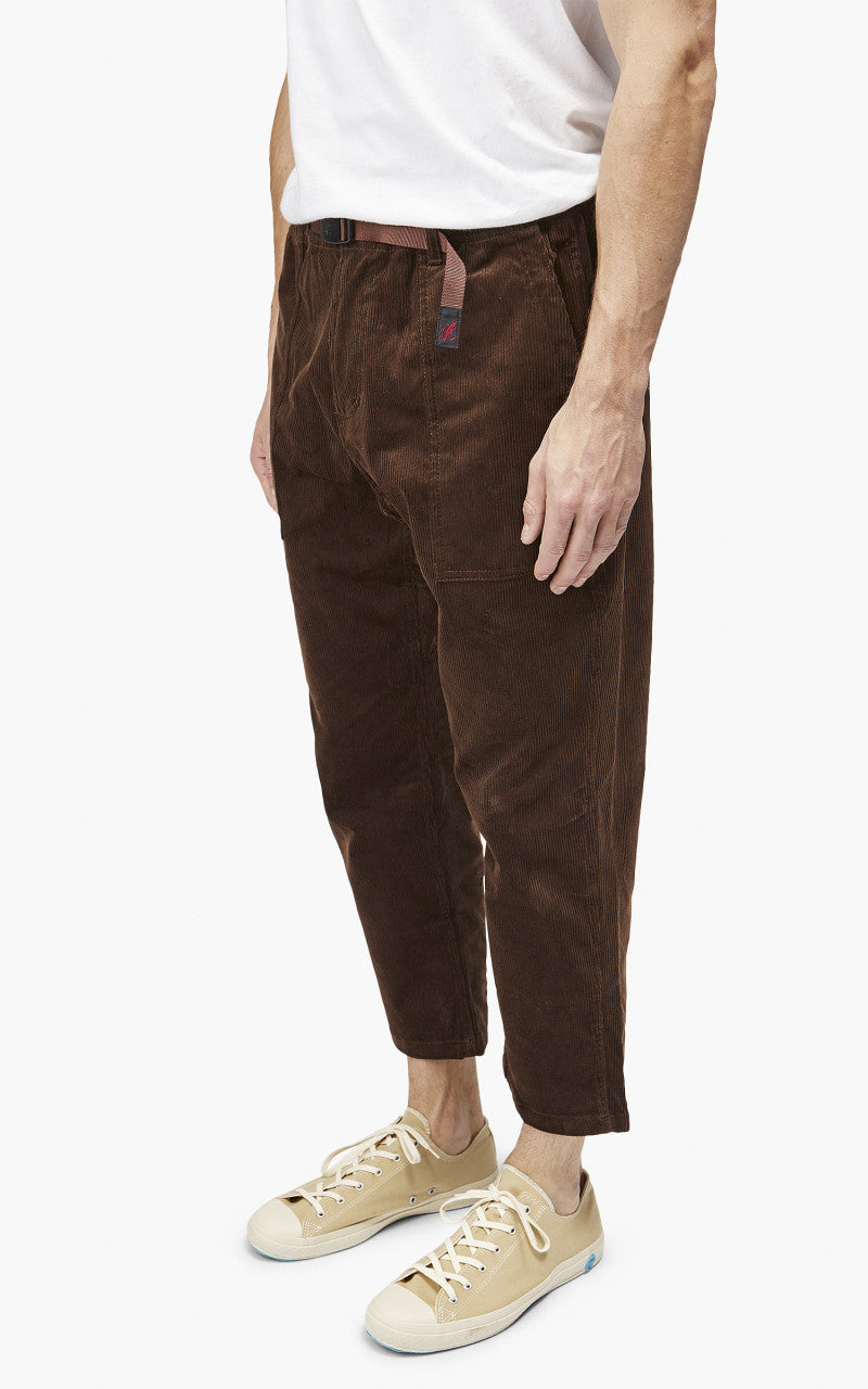 Gramicci Corduroy Loose Tapered Pants Dark Brown