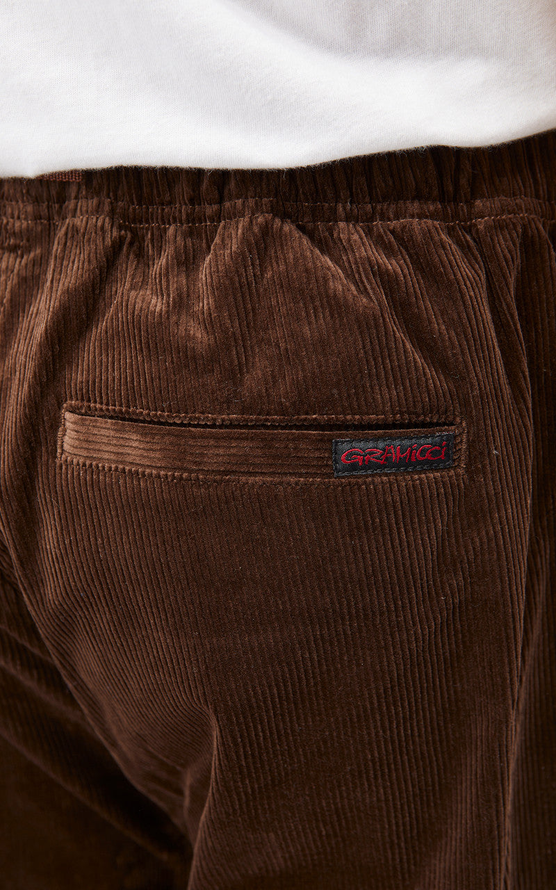Gramicci Corduroy Loose Tapered Pants Dark Brown