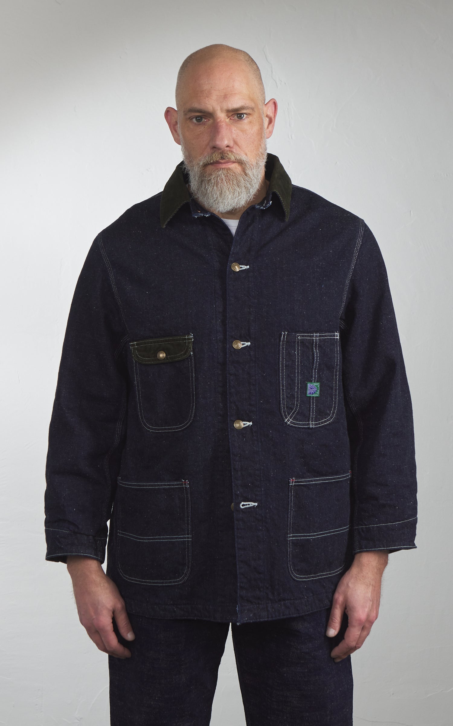 Graph Zero Blanket Lined Chore Jacket Indigo