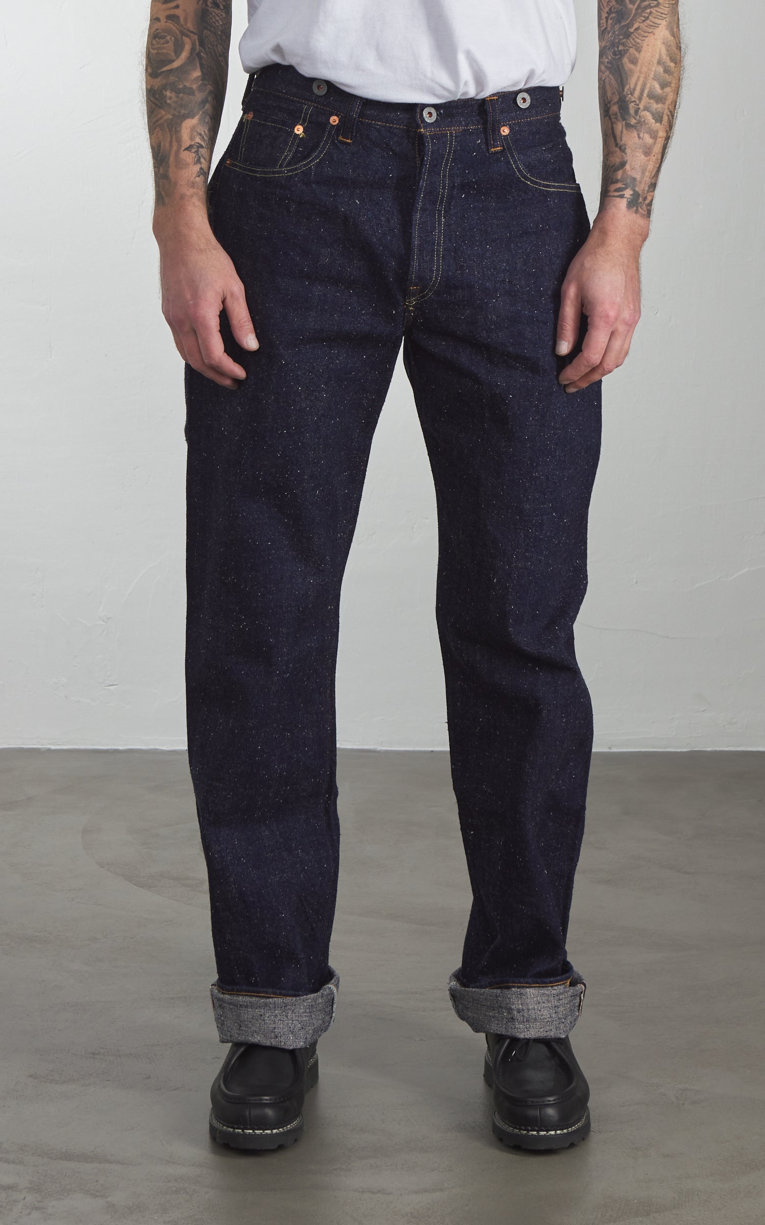 Graph Zero Heritage Loose Straight Jeans Nep Denim Indigo 15oz