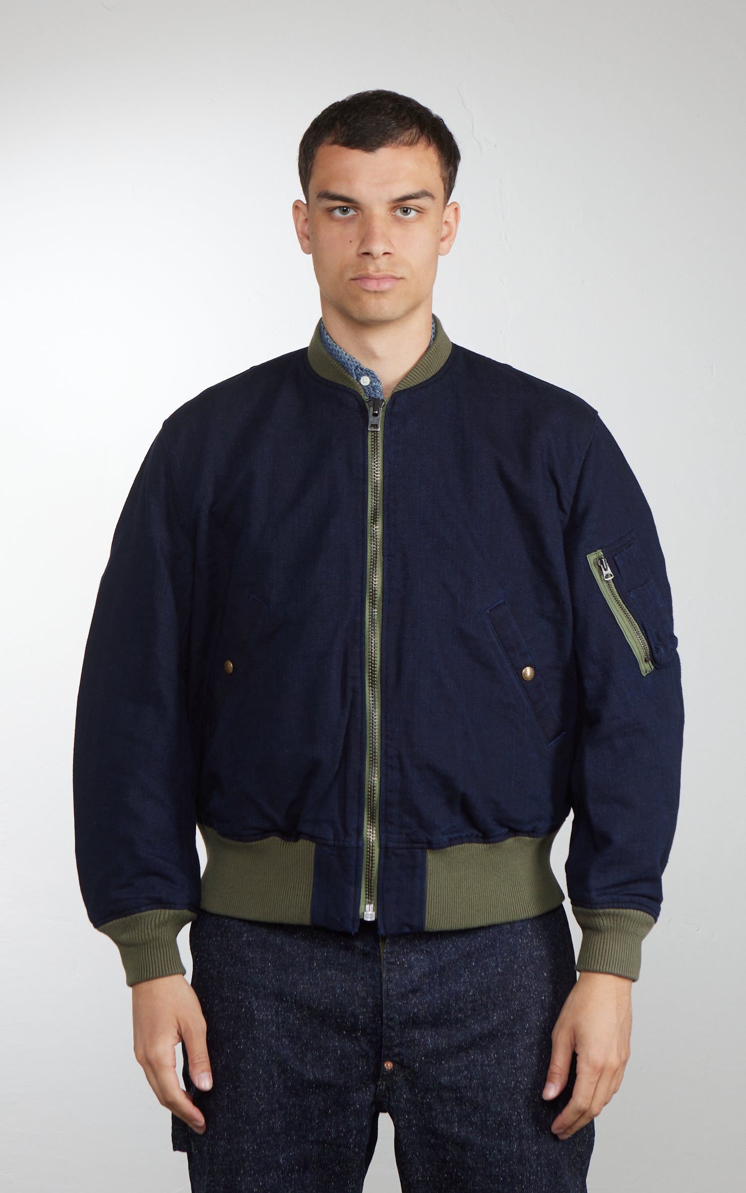 Graph Zero MA-1 Reversible Denim Indigo