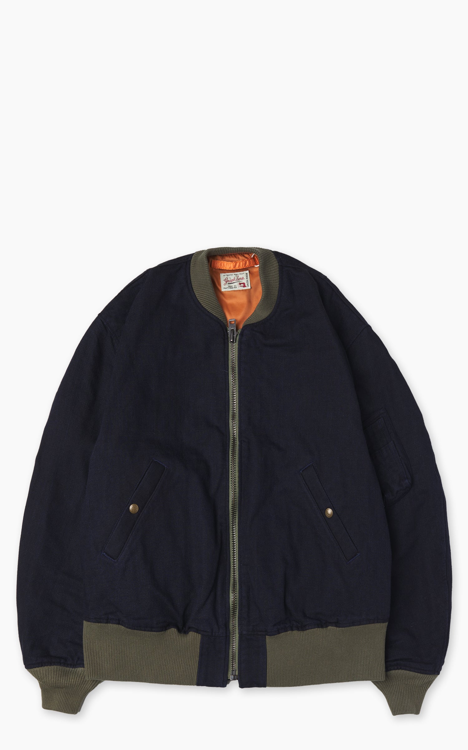 Graph Zero MA-1 Reversible Denim Indigo