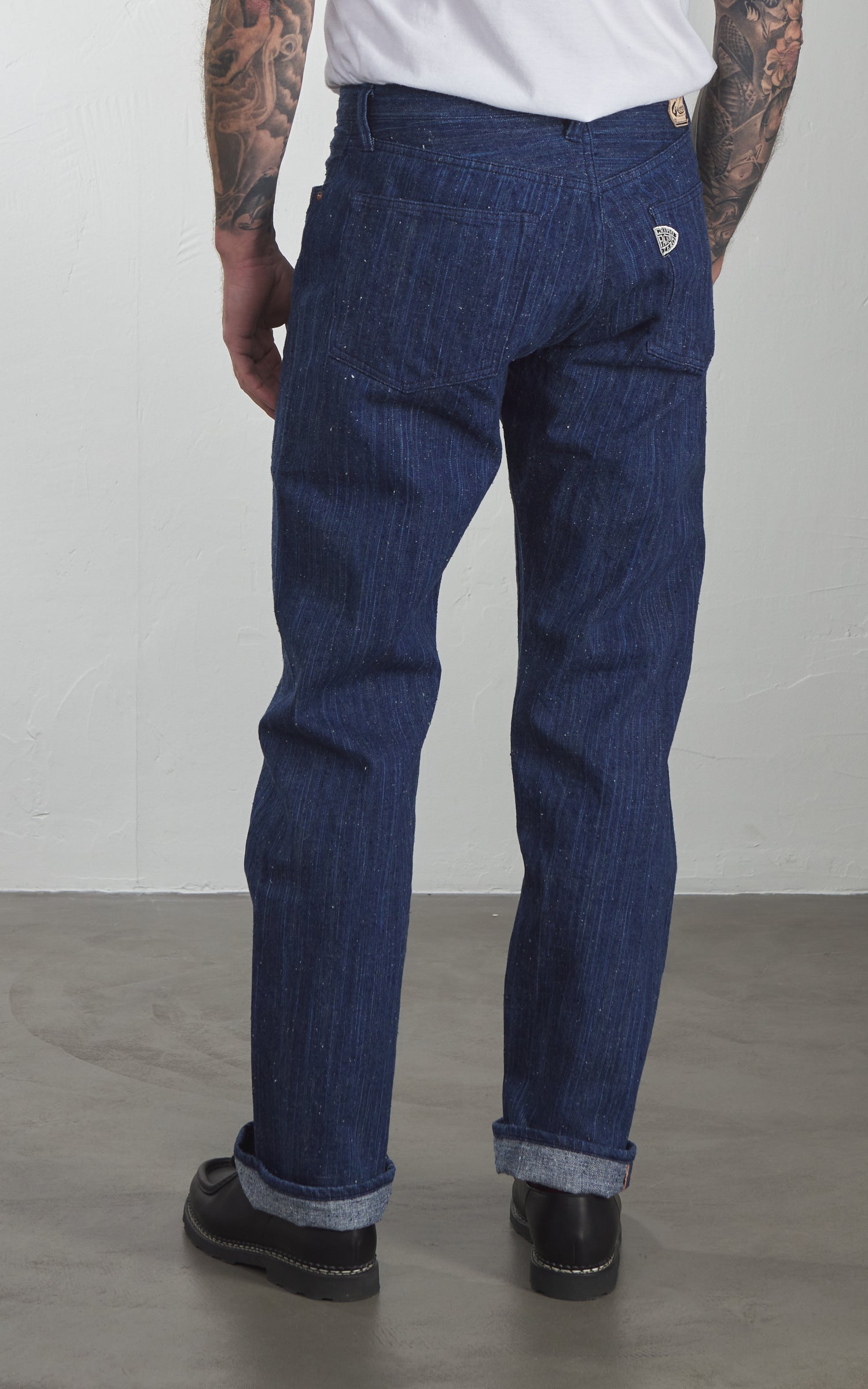 Graph Zero Natural Dyed Regular Straight Jeans Natural Indigo 13oz
