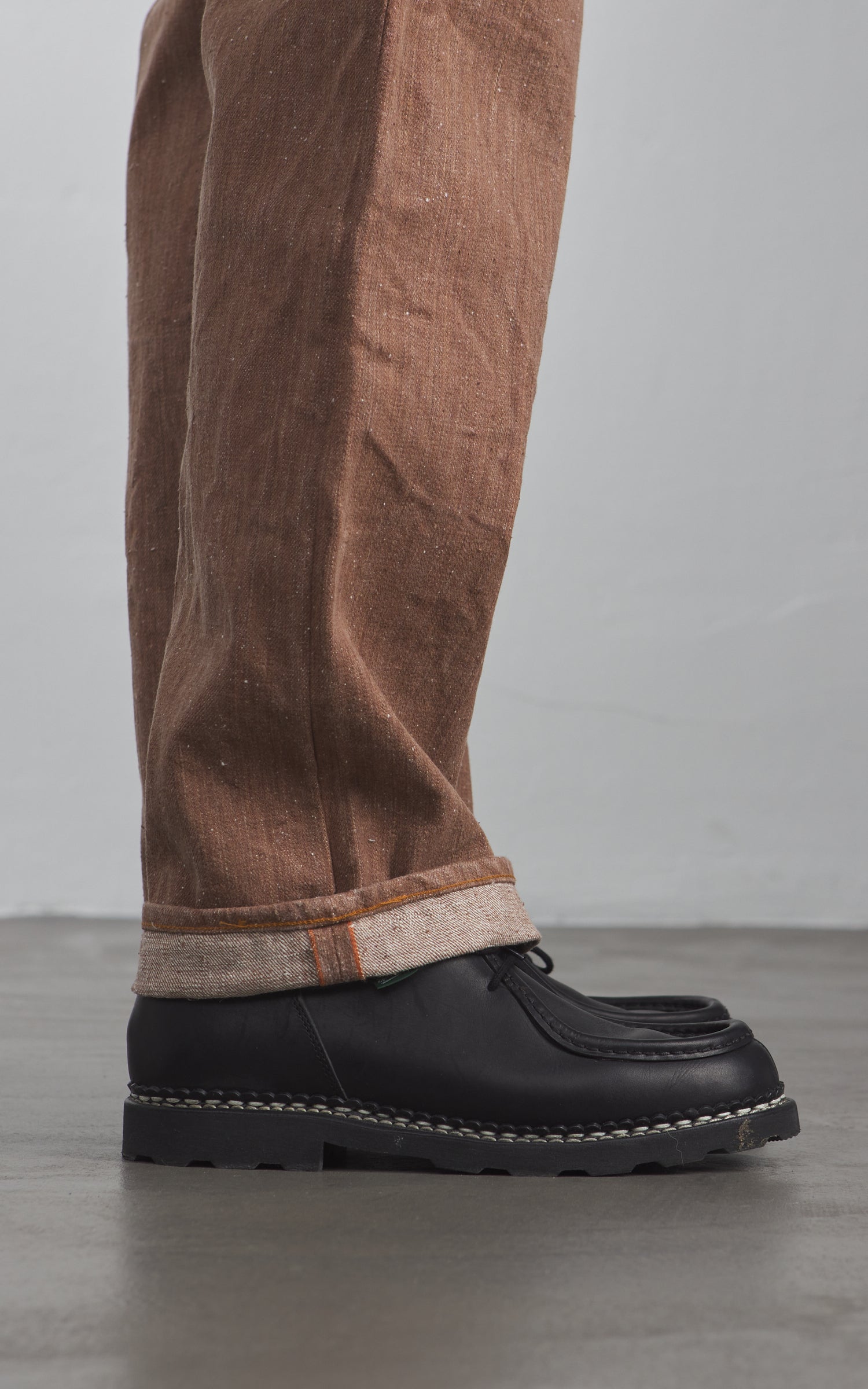 Graph Zero Natural Dyed Regular Straight Jeans Persimmon Tannin 13oz