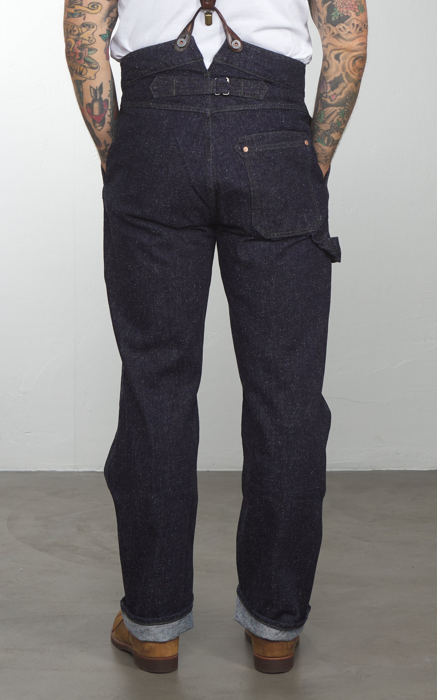 Graph Zero Railman Pants Neppy Denim Indigo