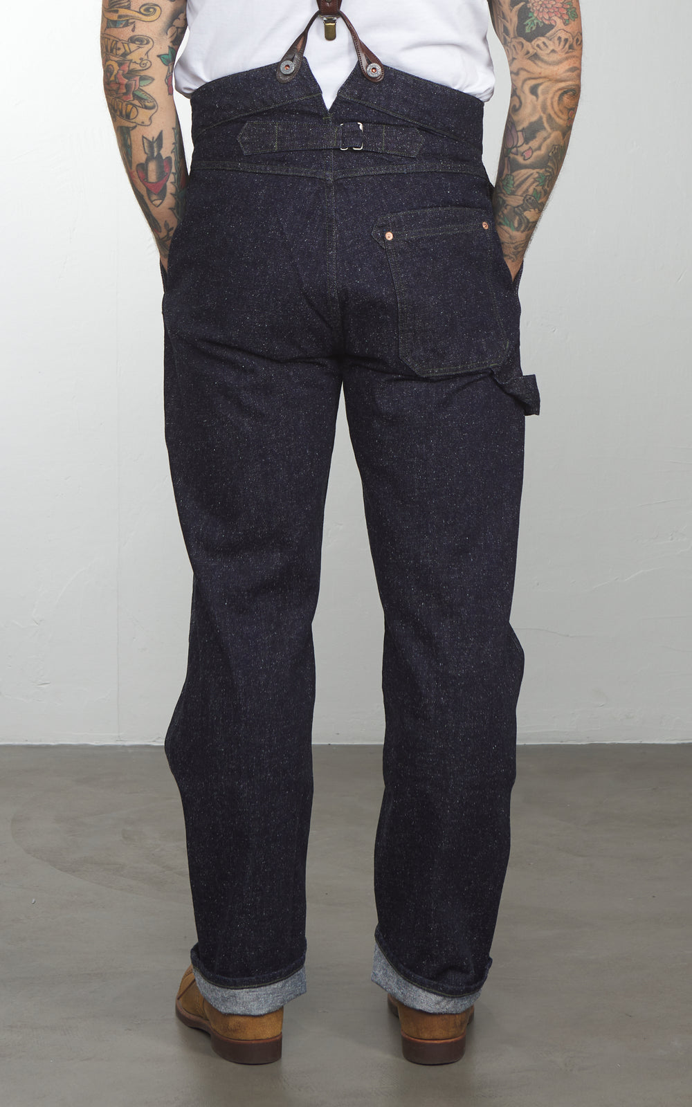 Graph Zero Railman Hose Neppy Denim Indigo