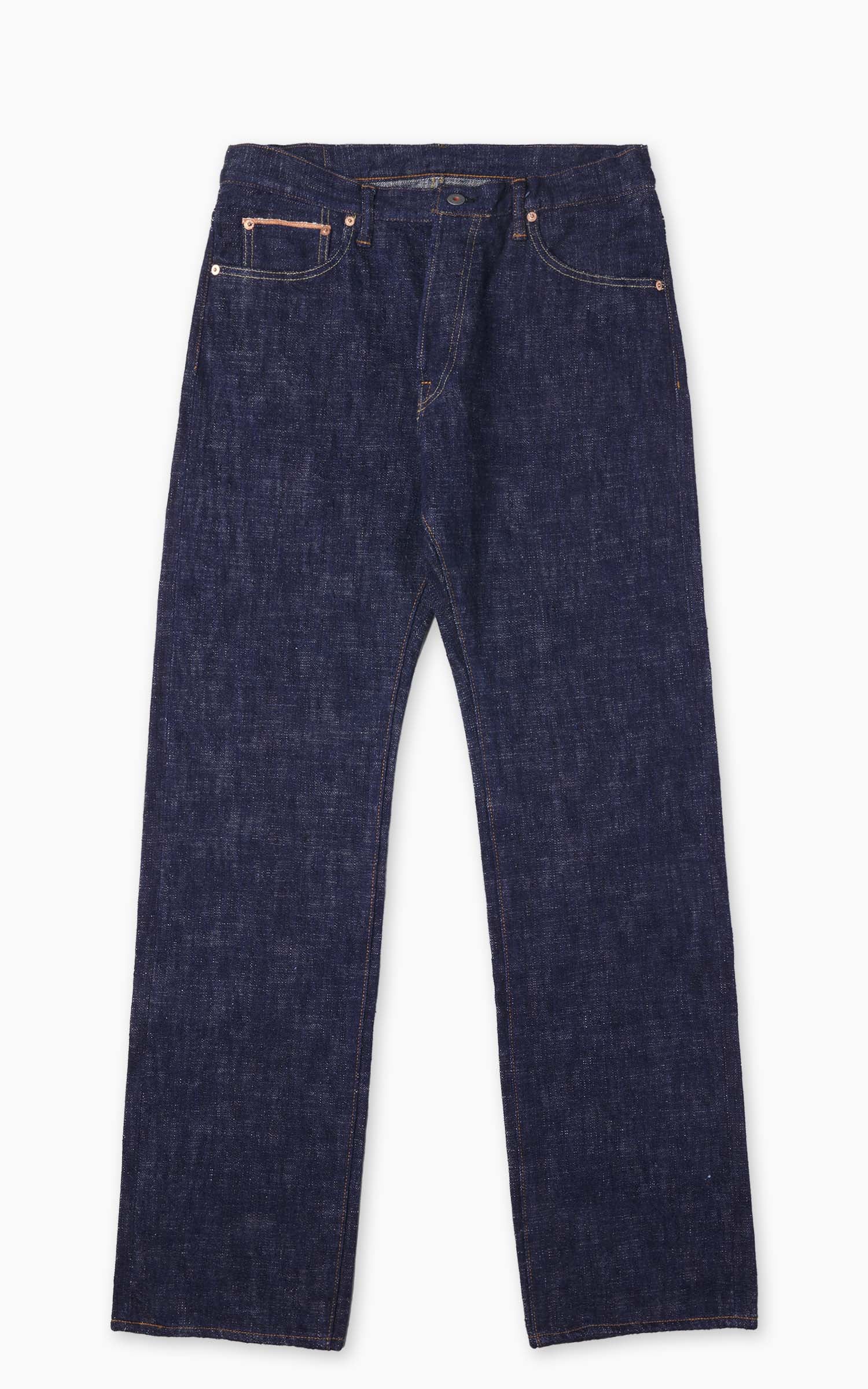 Graph Zero Skein Dyed Slim Straight Jeans Indigo 15oz