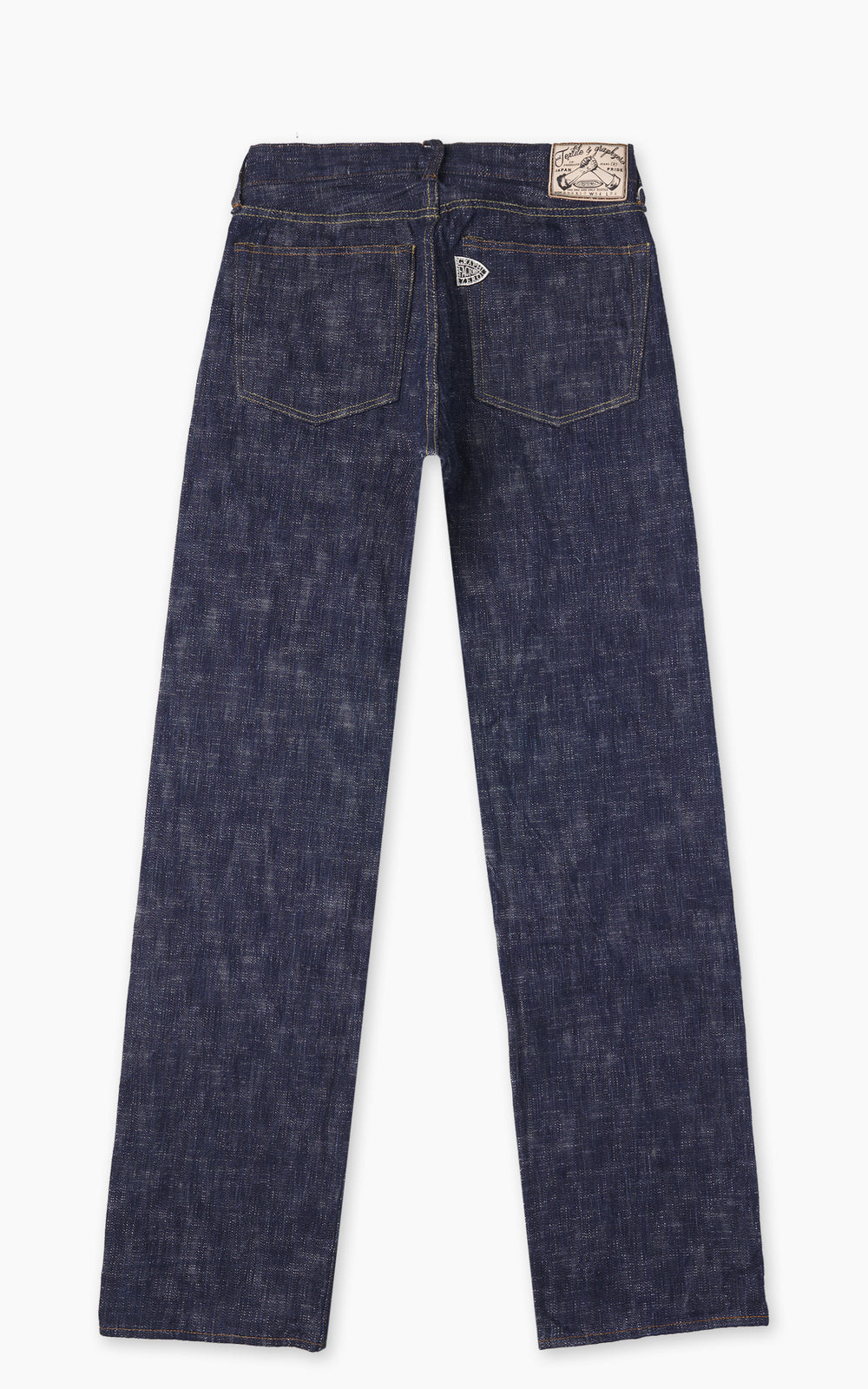 Graph Zero Skein Dyed Slim Straight Jeans Grün/Indigo 15oz