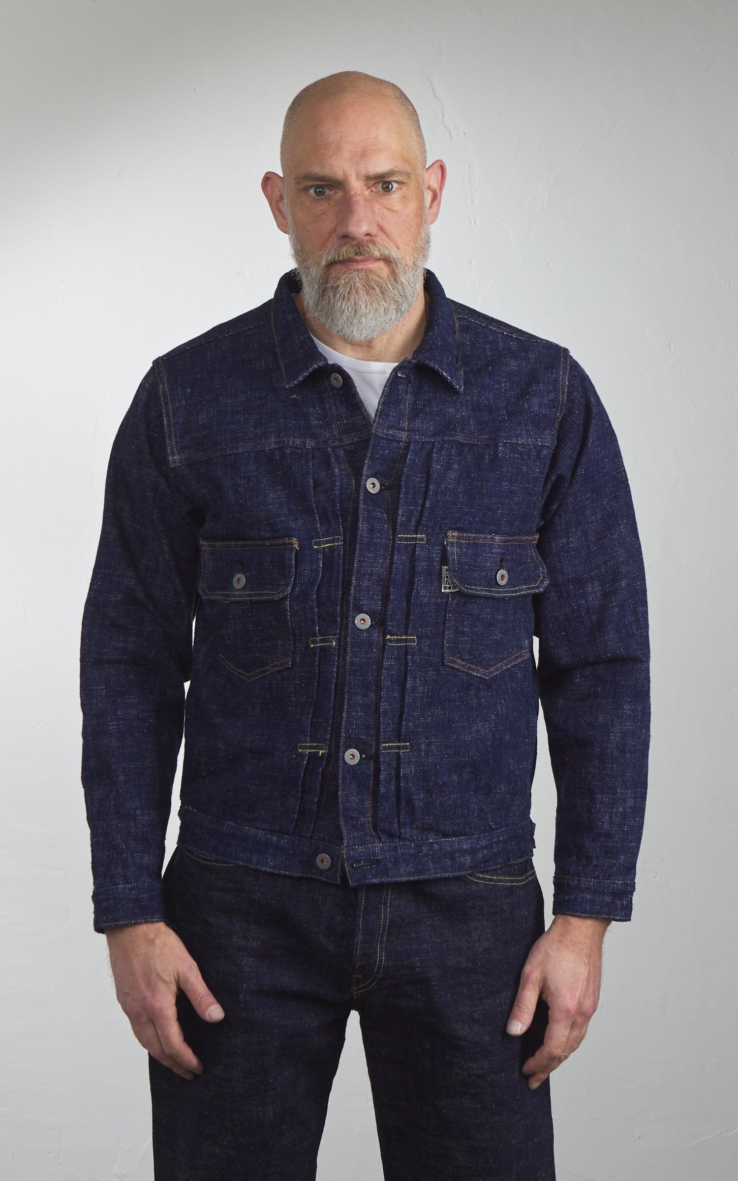 Graph Zero Skein Dyed Type 2 Denim Jacket Indigo 15oz