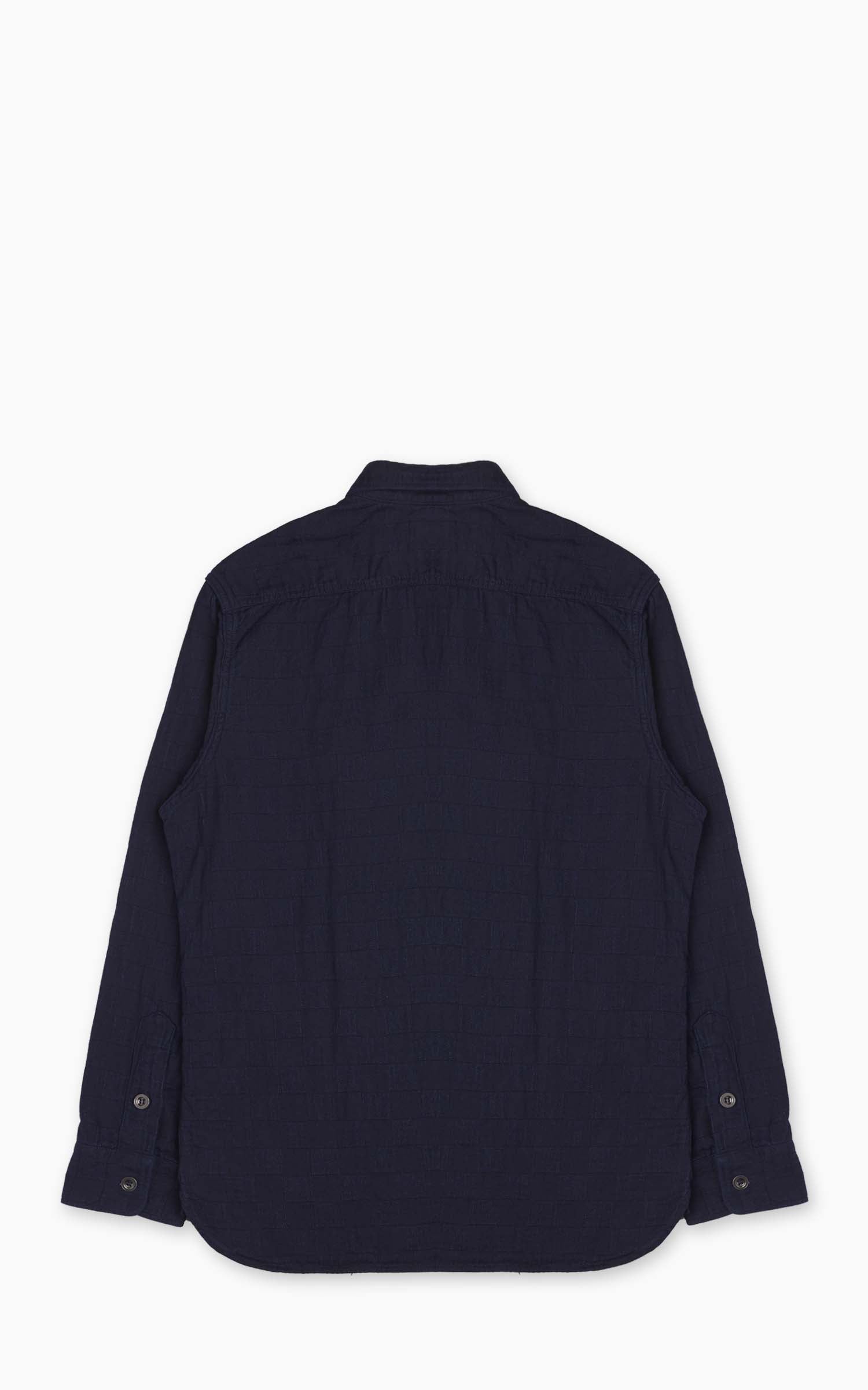 Graph Zero Officer L/S Shirt Indigo Plaid