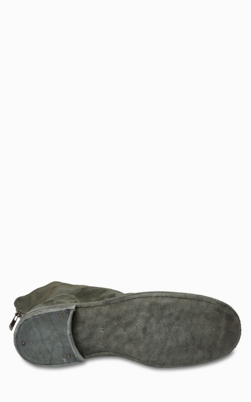 Guidi 986 Back Zip Boot Calf Reverse Military Green/Grey