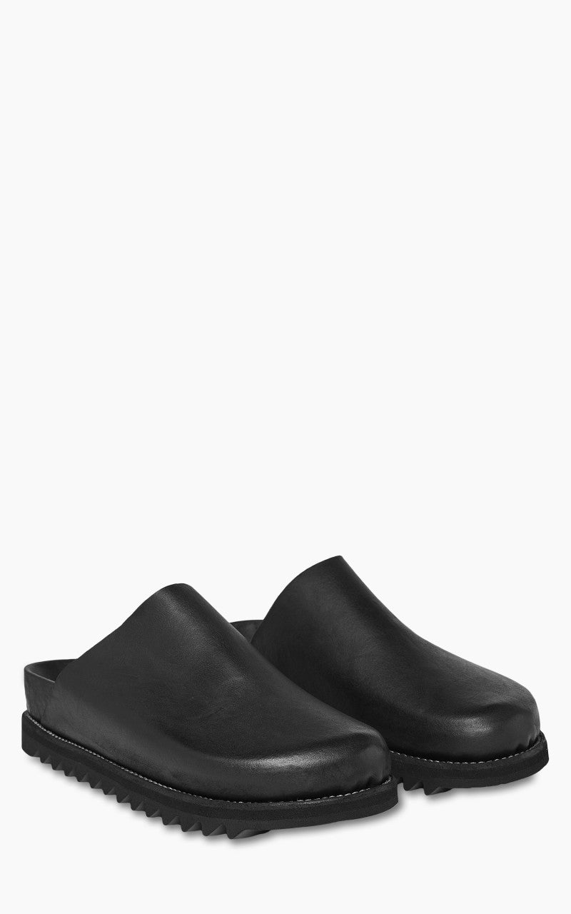 Guidi BRK05 Leather Clog Sandal Black