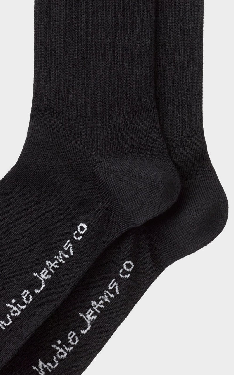 Nudie Jeans Gunnarsson Socks Black