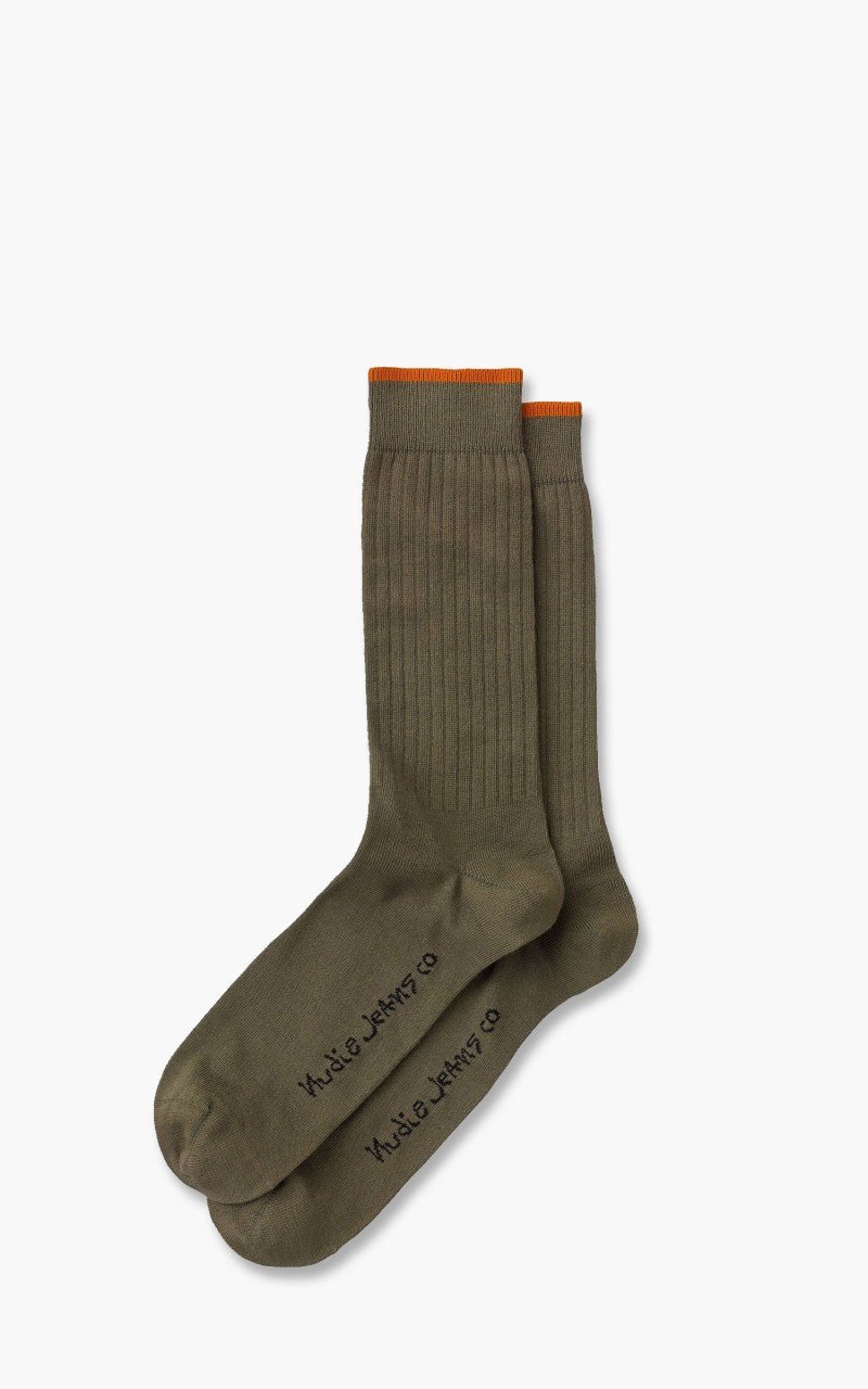 Nudie Jeans Gunnarsson Socks Olive