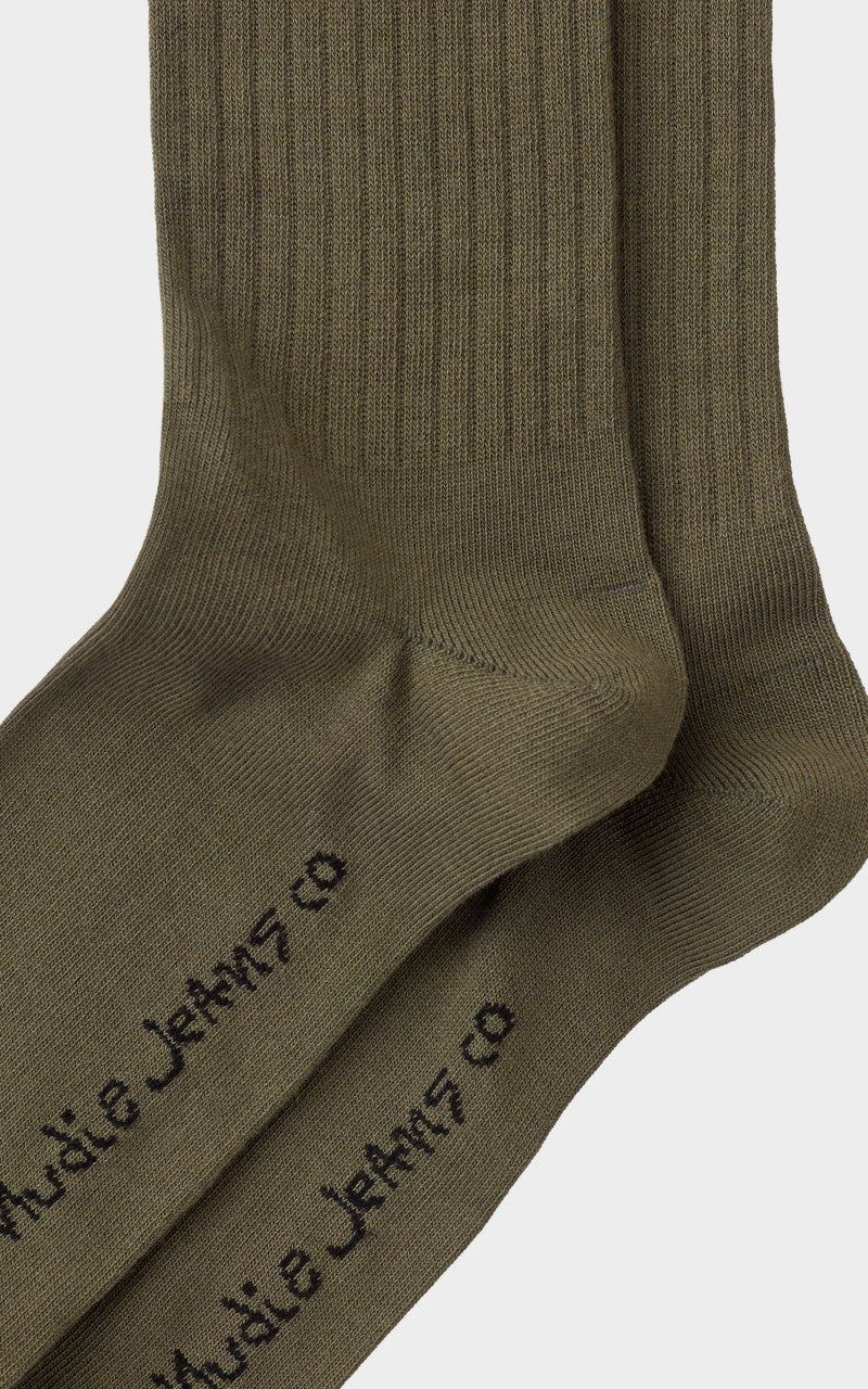 Nudie Jeans Gunnarsson Socks Olive