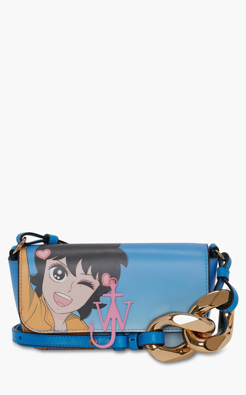 JW Anderson Chain Baguette Anchor Bag Blue