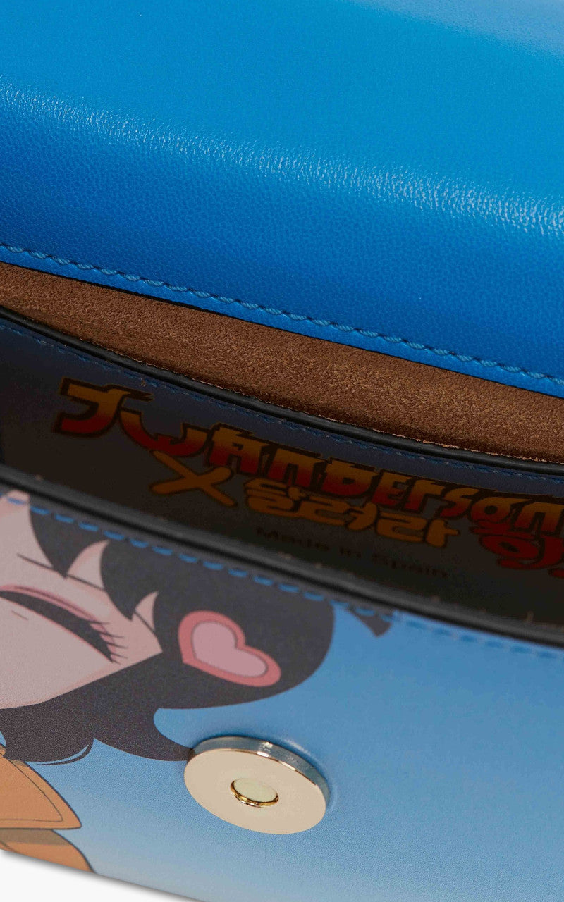 JW Anderson Chain Baguette Anchor Bag Blue