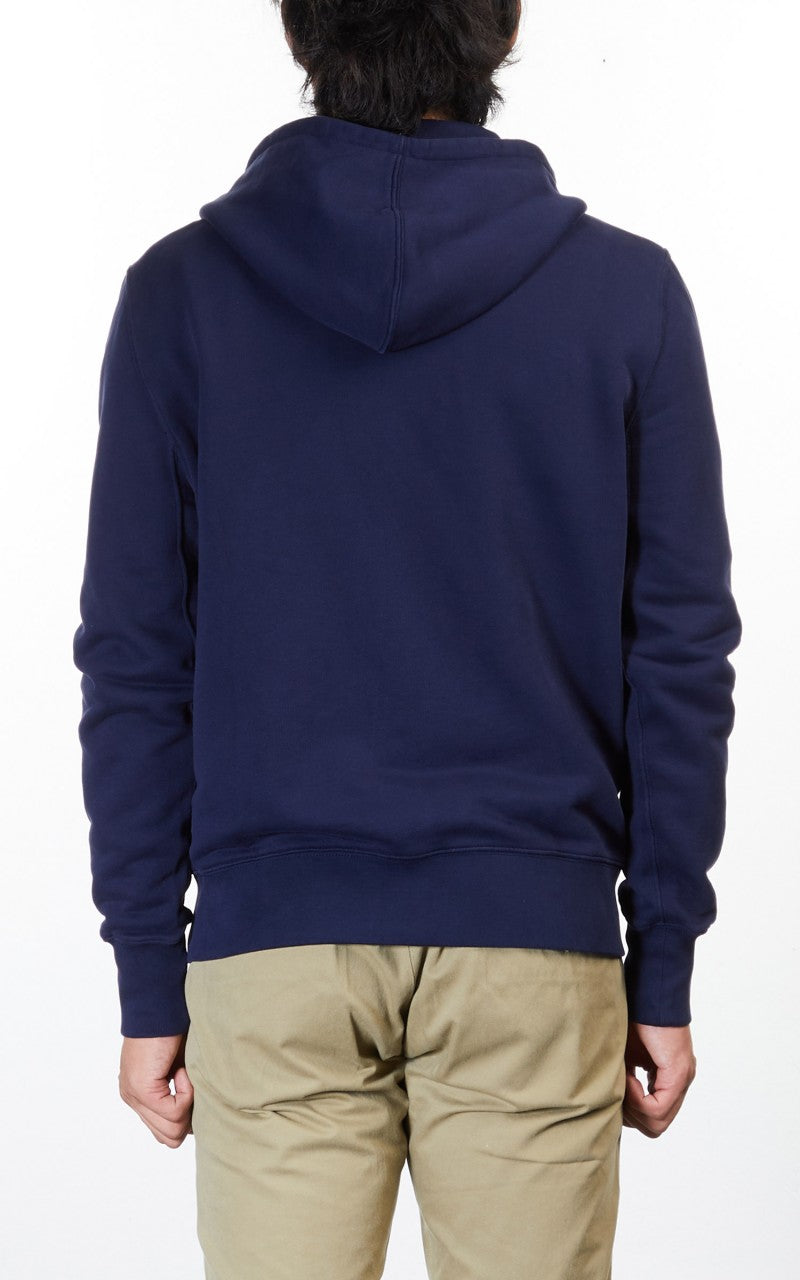 Merz b. Schwanen HDJKT01 Hooded Zip Jacket Deep Blue