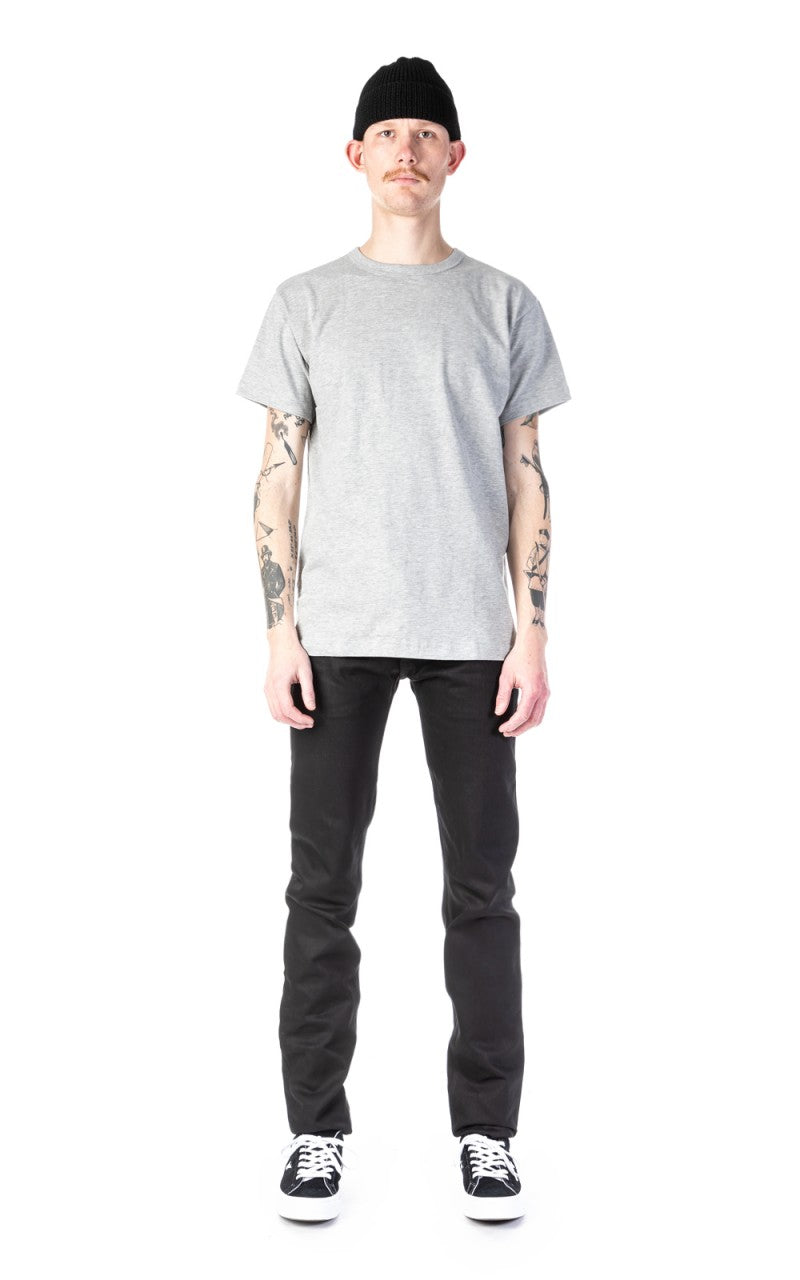 3sixteen Heavyweight Plain Tee 2 Pack Grey